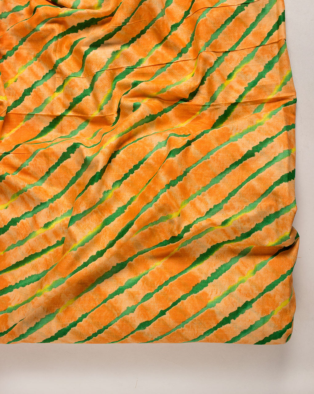 Leheriya Screen Print Slub Cotton Fabric