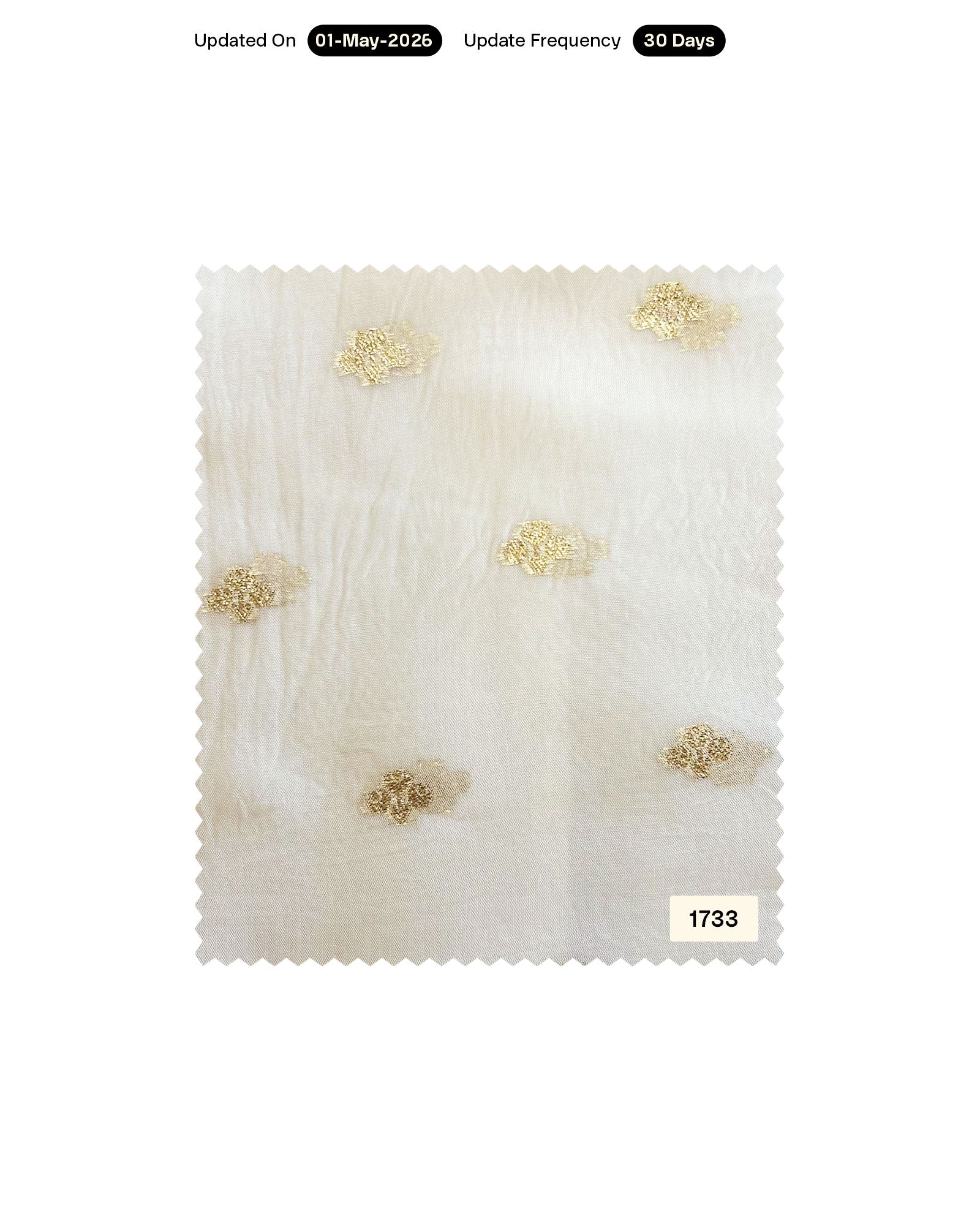 Viscose Golden Jecquard Butti Fabric 44" - 7.5Kg