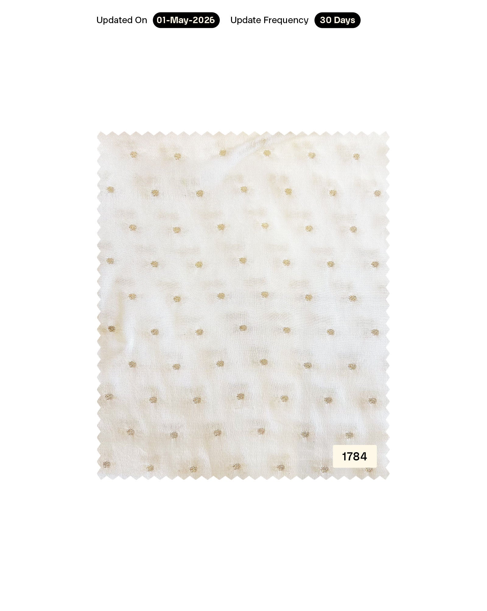 Viscose Metal Zari Butti Fabric 44" - 7Kg
