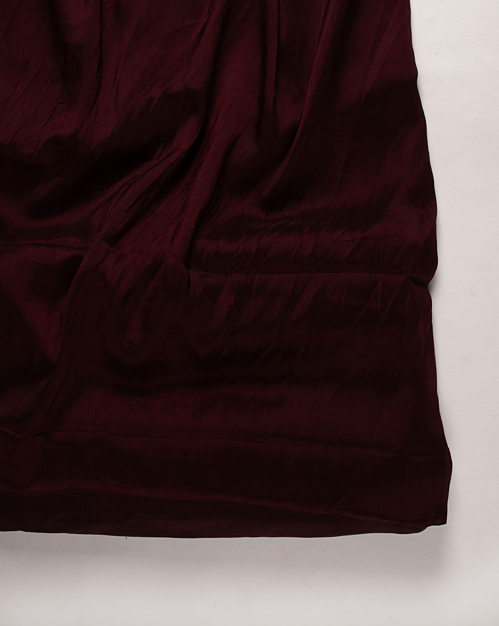 Maroon Plain Viscose Satin Fabric