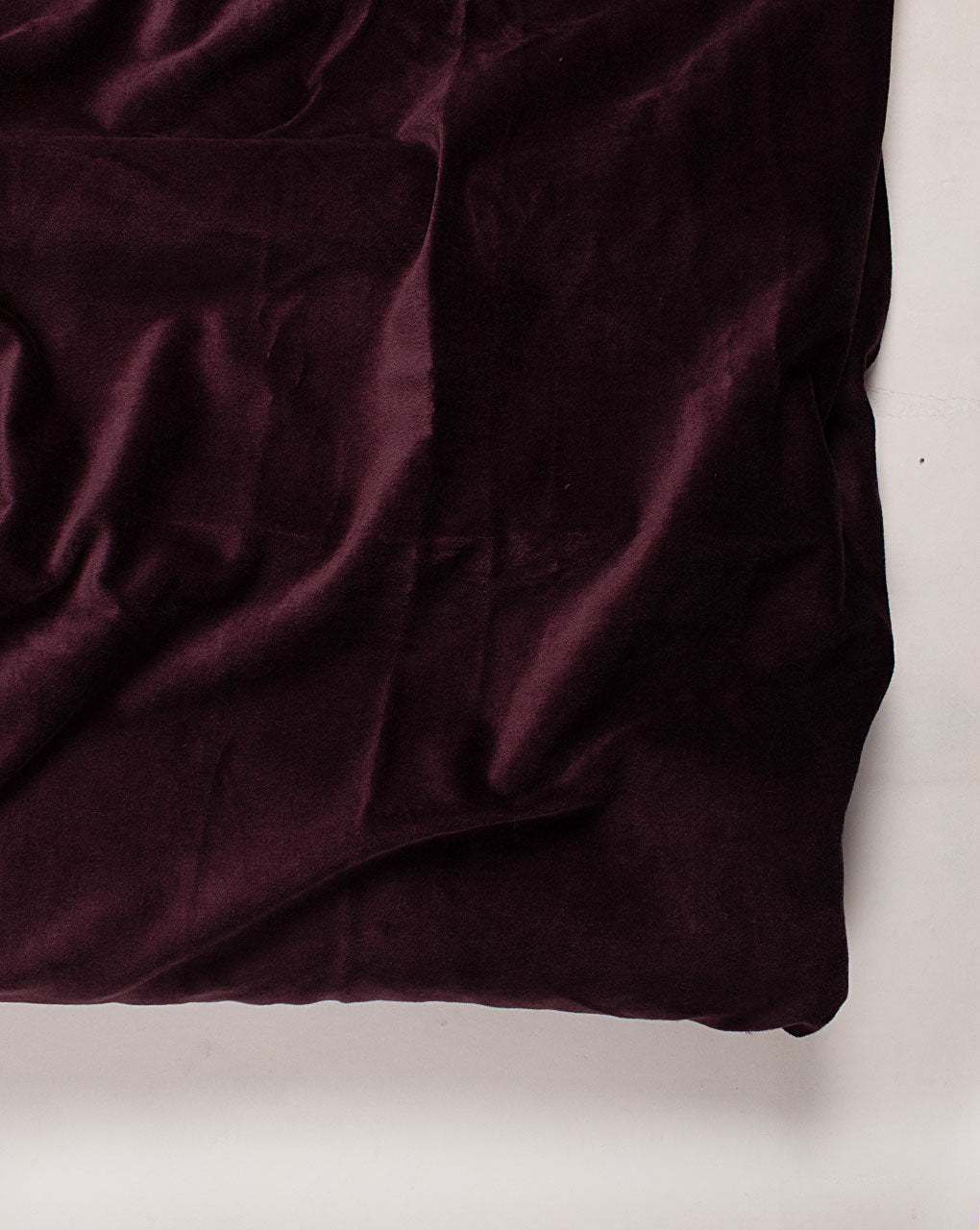 Purple Plain Cotton Velvet Fabric ( Width 48 Inch )