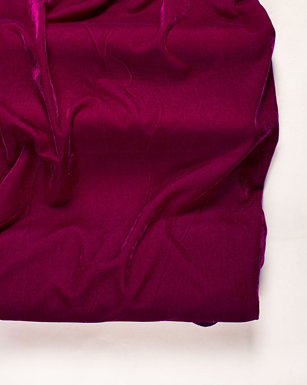 Purple Plain Cotton Velvet Fabric
