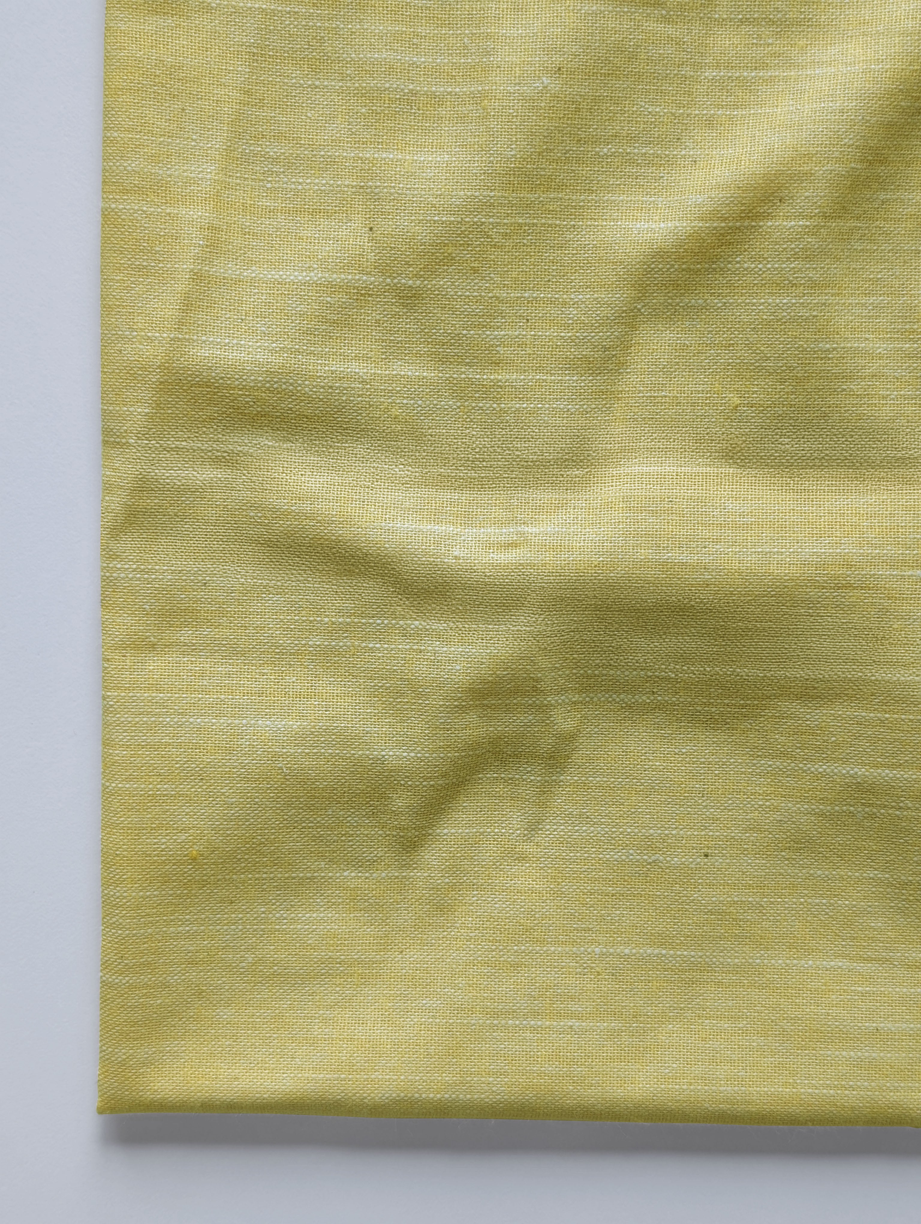 Yellow Chambray Slub Blended Cotton Yarn Dyed Fabric 46"