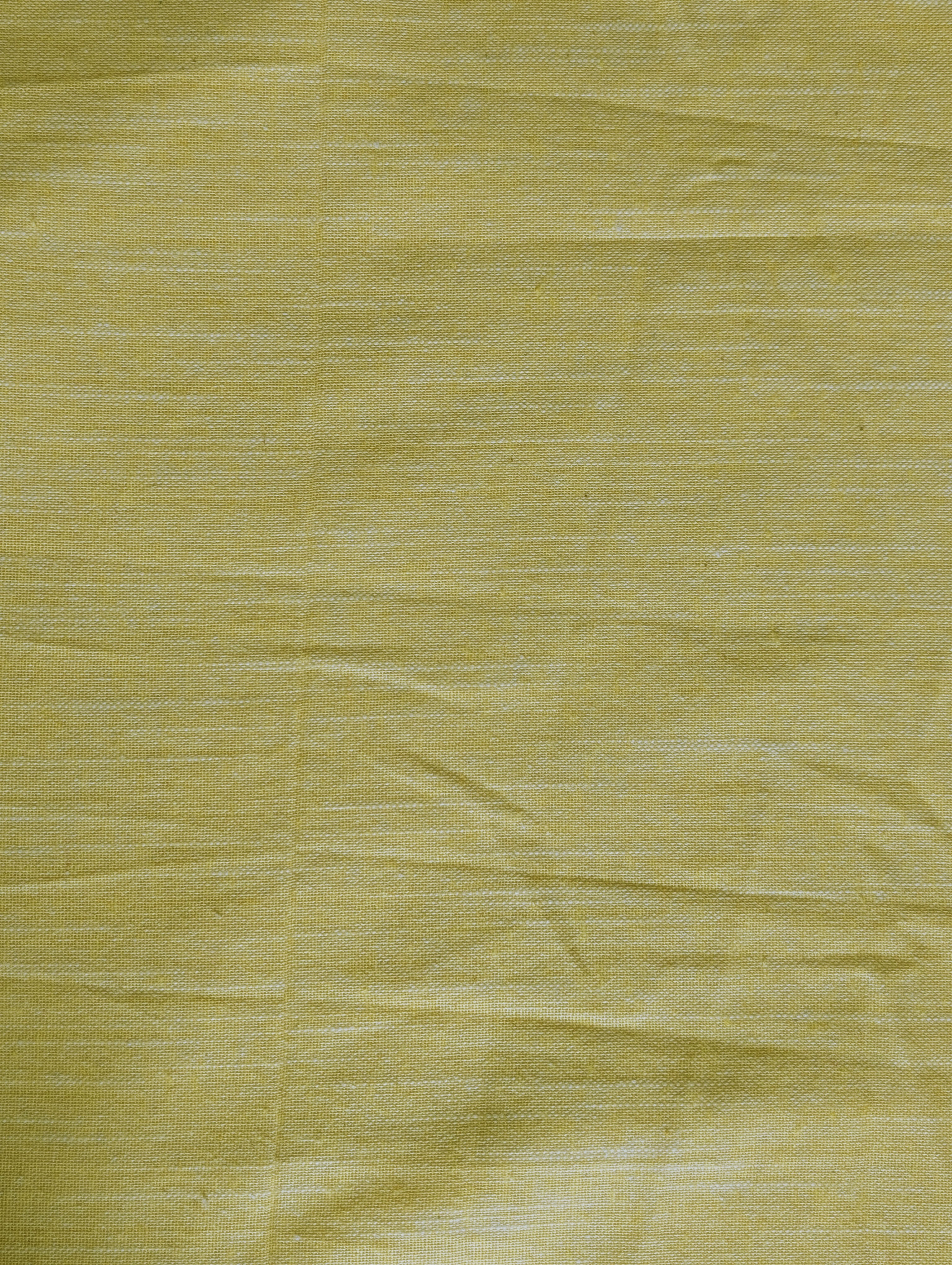 Yellow Chambray Slub Blended Cotton Yarn Dyed Fabric 46"