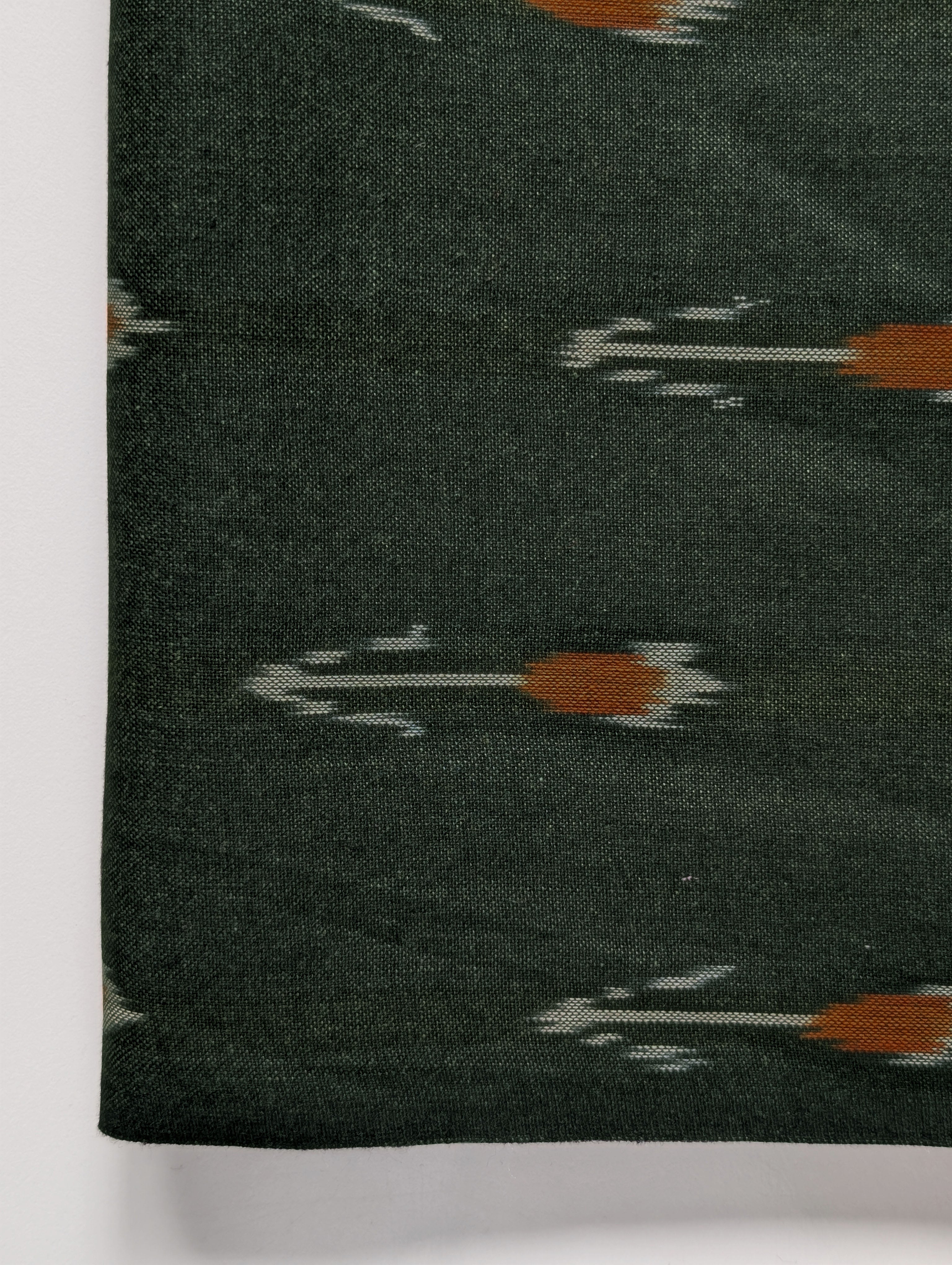 Green Ikat Cotton Fabric