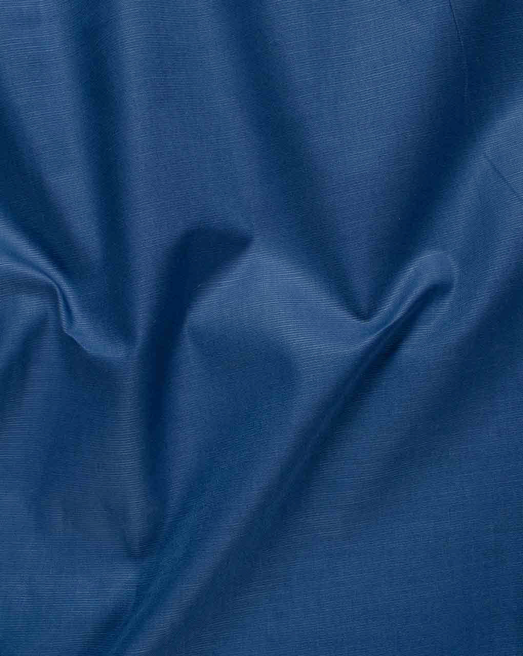 Blue 50s Double Sided Cotton Slub Fabric 58"