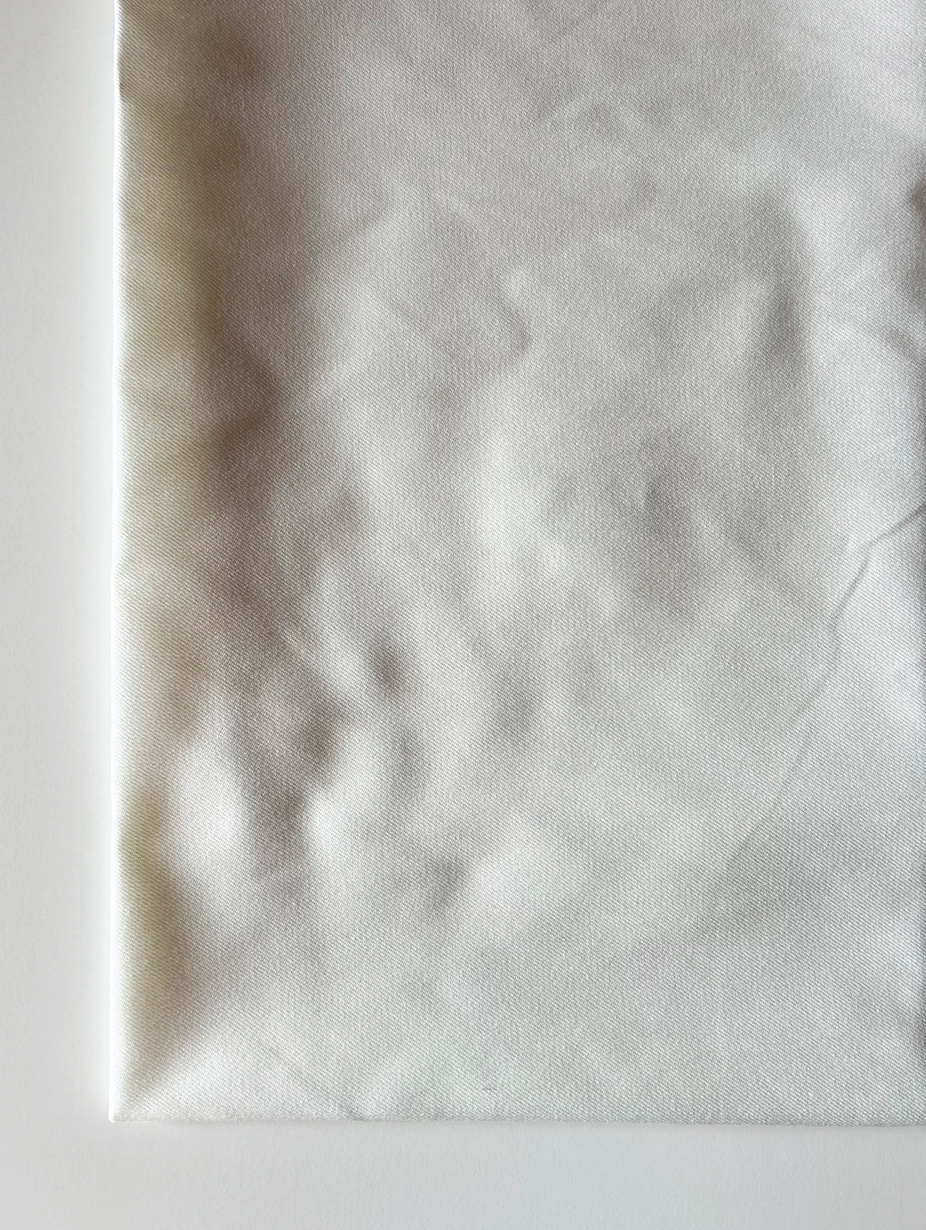 White Cotton Denim Yarn Dyed Fabric 62"