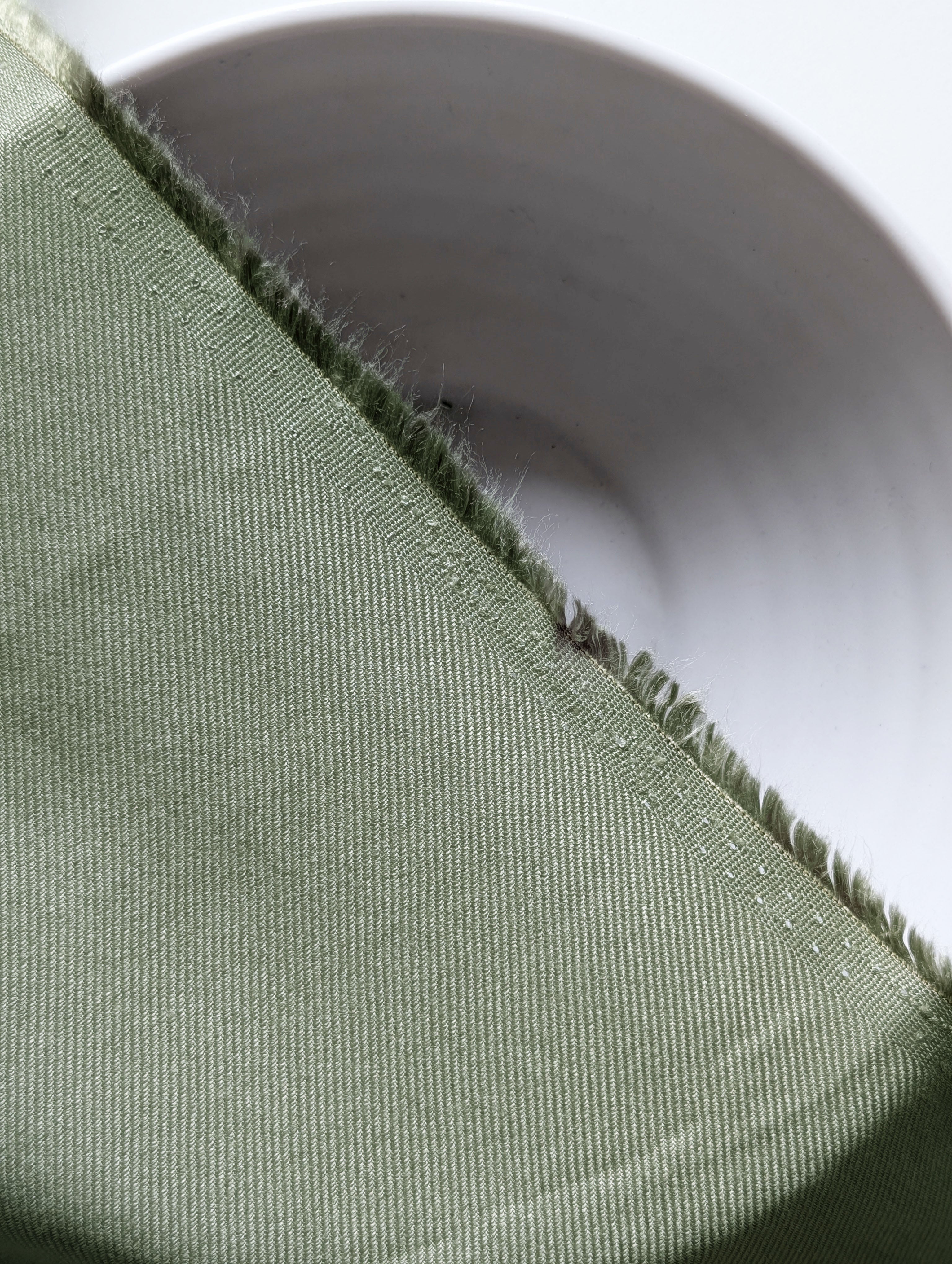 Light Green Lenzing Ecovero Twill Mill Dyed Fabric 58"