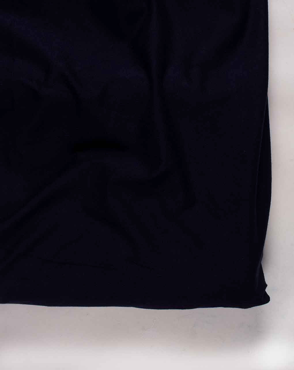 Navy Blue Cotton Lycra 2 Thread Terry Knit Fabric 80"