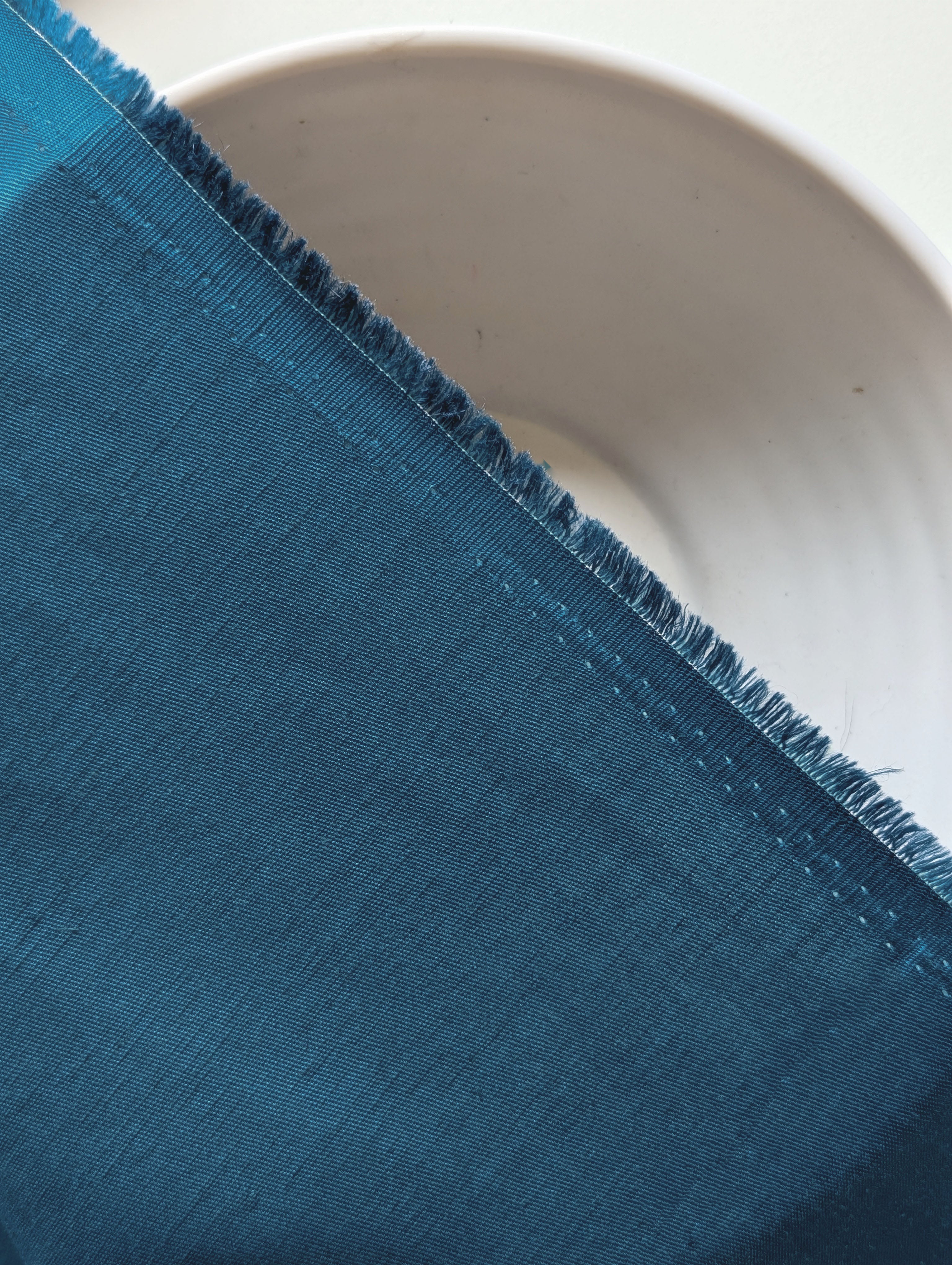 Blue Lenzing Modal Linen Twill Mill Dyed Fabric 60"