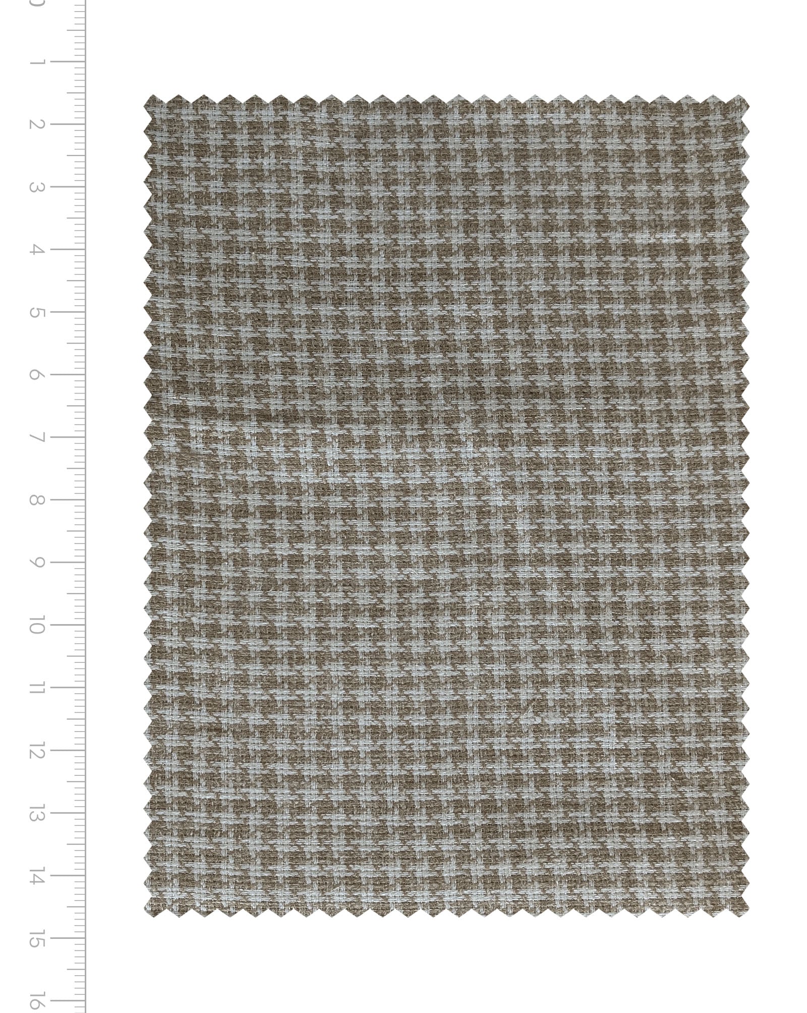 Beige Geometric Loom Textured Blended Cotton Yarn Dyed Fabric 56"