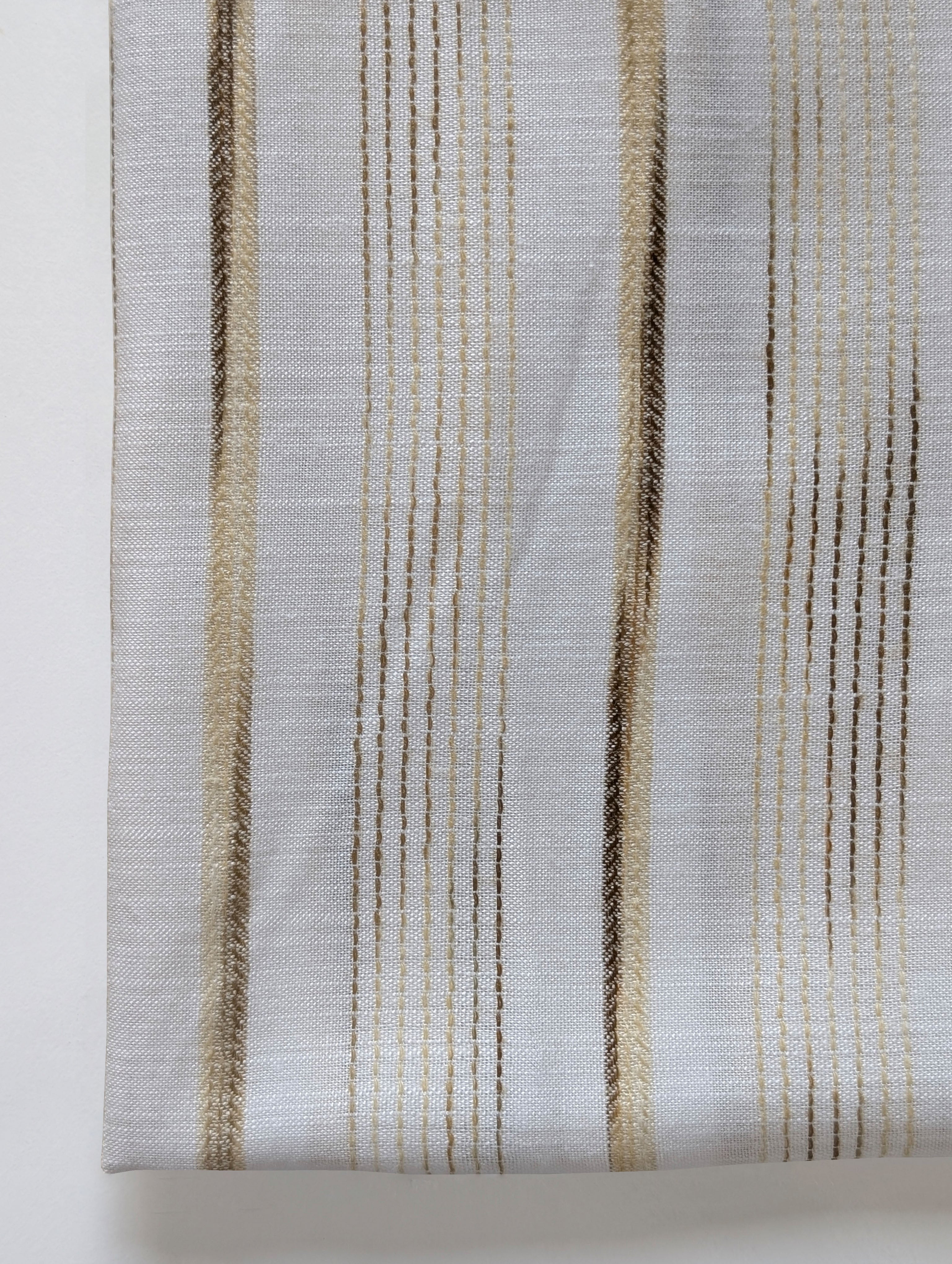 Yellow Stripes Blended Viscose Yarn Dyed Fabric 60"