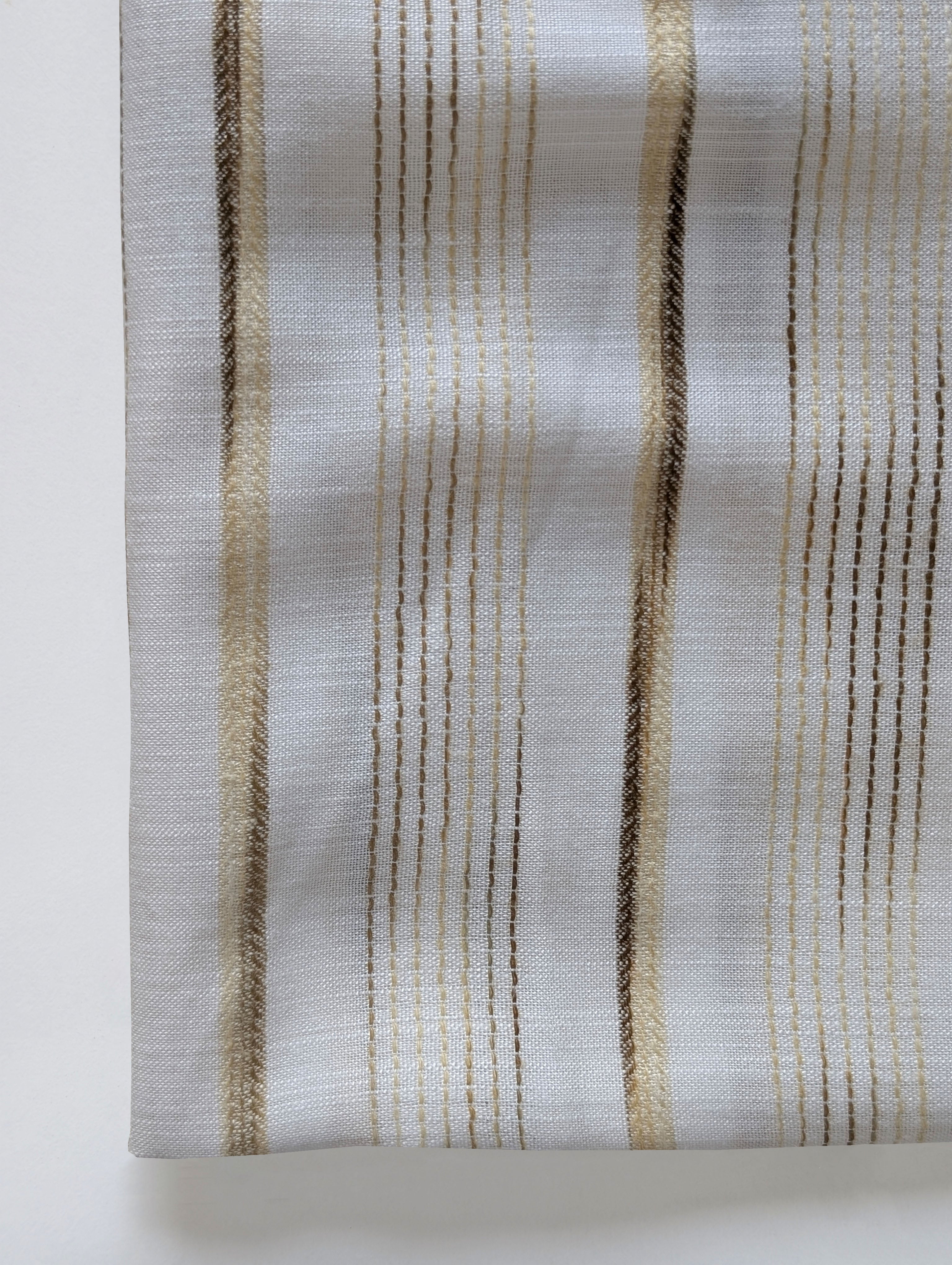 Yellow Stripes Blended Viscose Yarn Dyed Fabric 60"