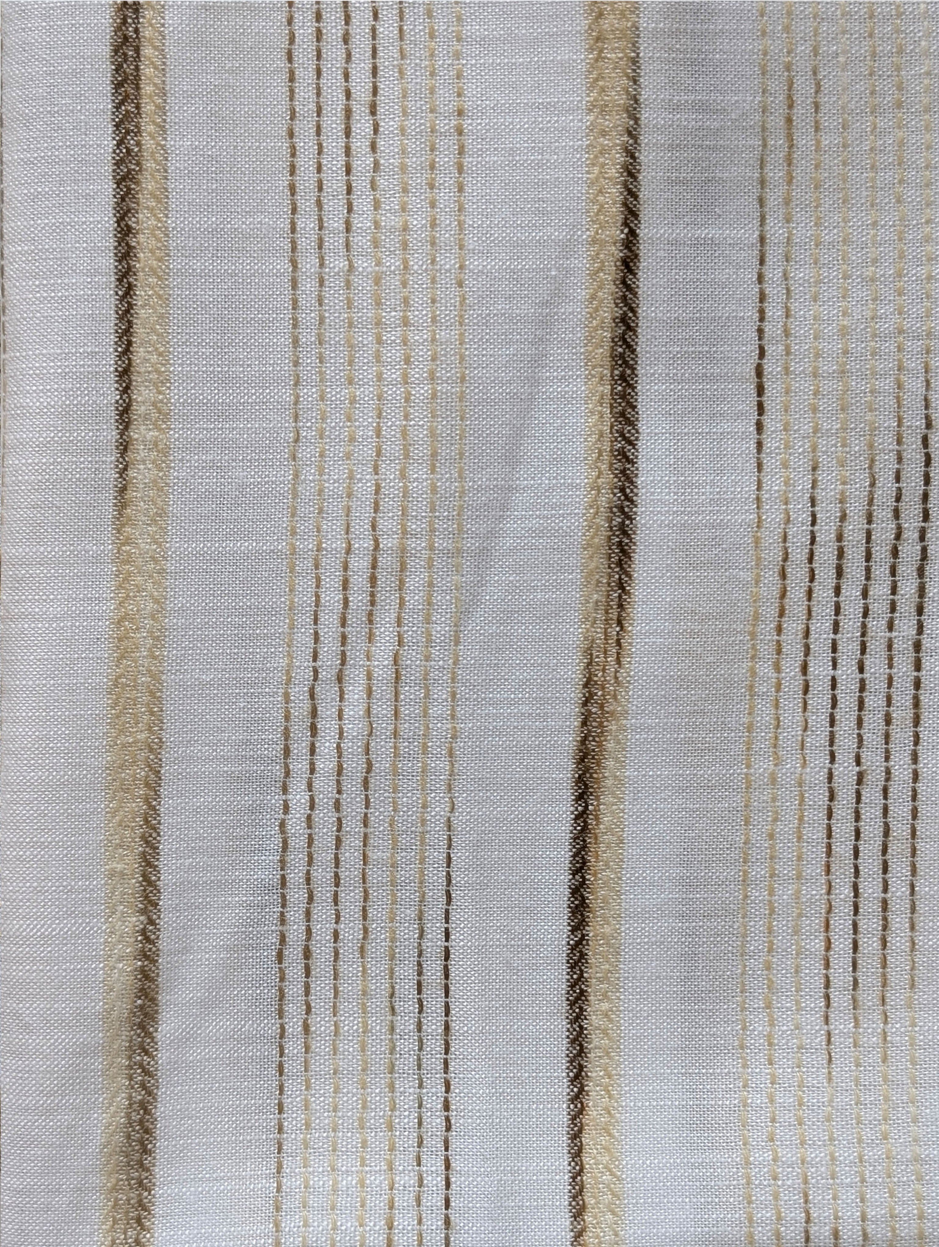 Yellow Stripes Blended Viscose Yarn Dyed Fabric 60"