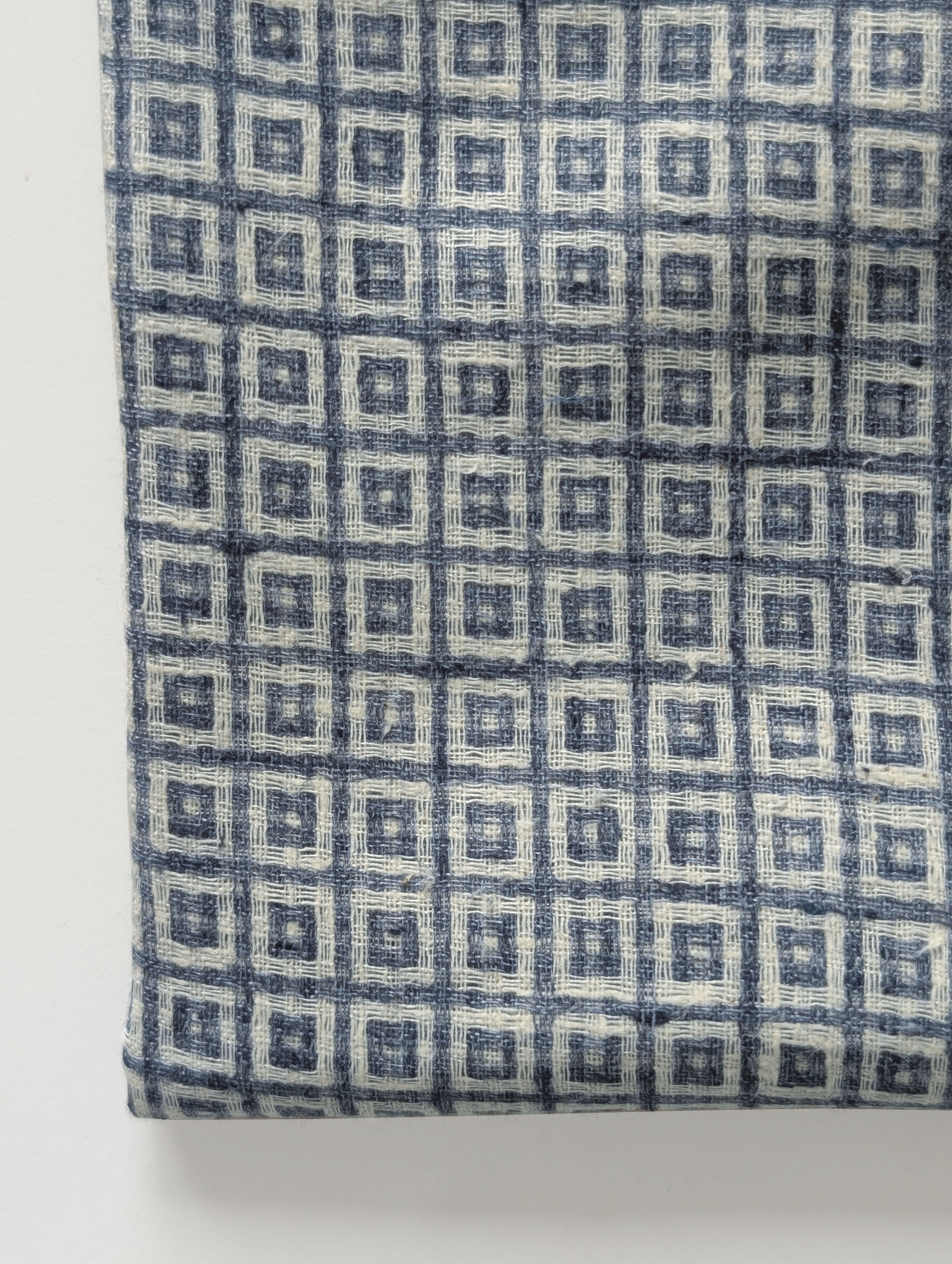 Grey Dobby Loom Textured Blended Cotton Yarn Dyed Fabric 58"