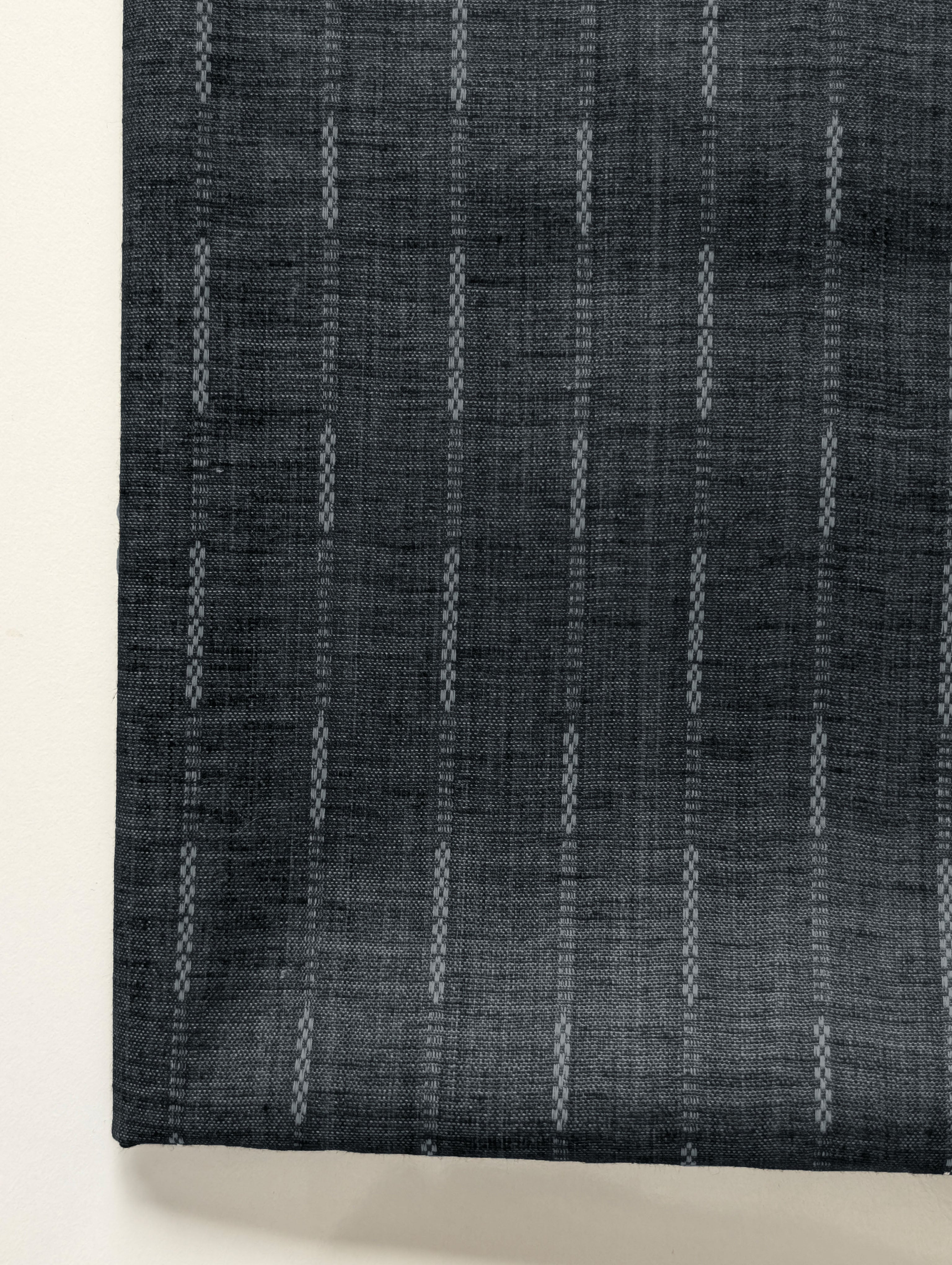 Grey Stripes Blended Cotton Jacquard Yarn Dyed Fabric