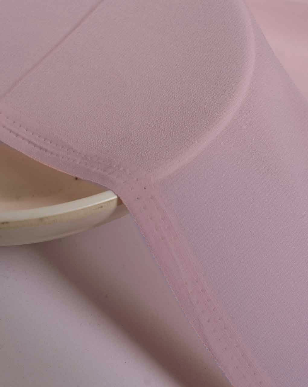 Pink Heavy Poly Georgette Mill Dyed Fabric 44" - 8.5 kg