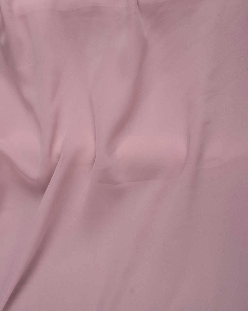 Pink Heavy Poly Georgette Mill Dyed Fabric 44" - 8.5 kg