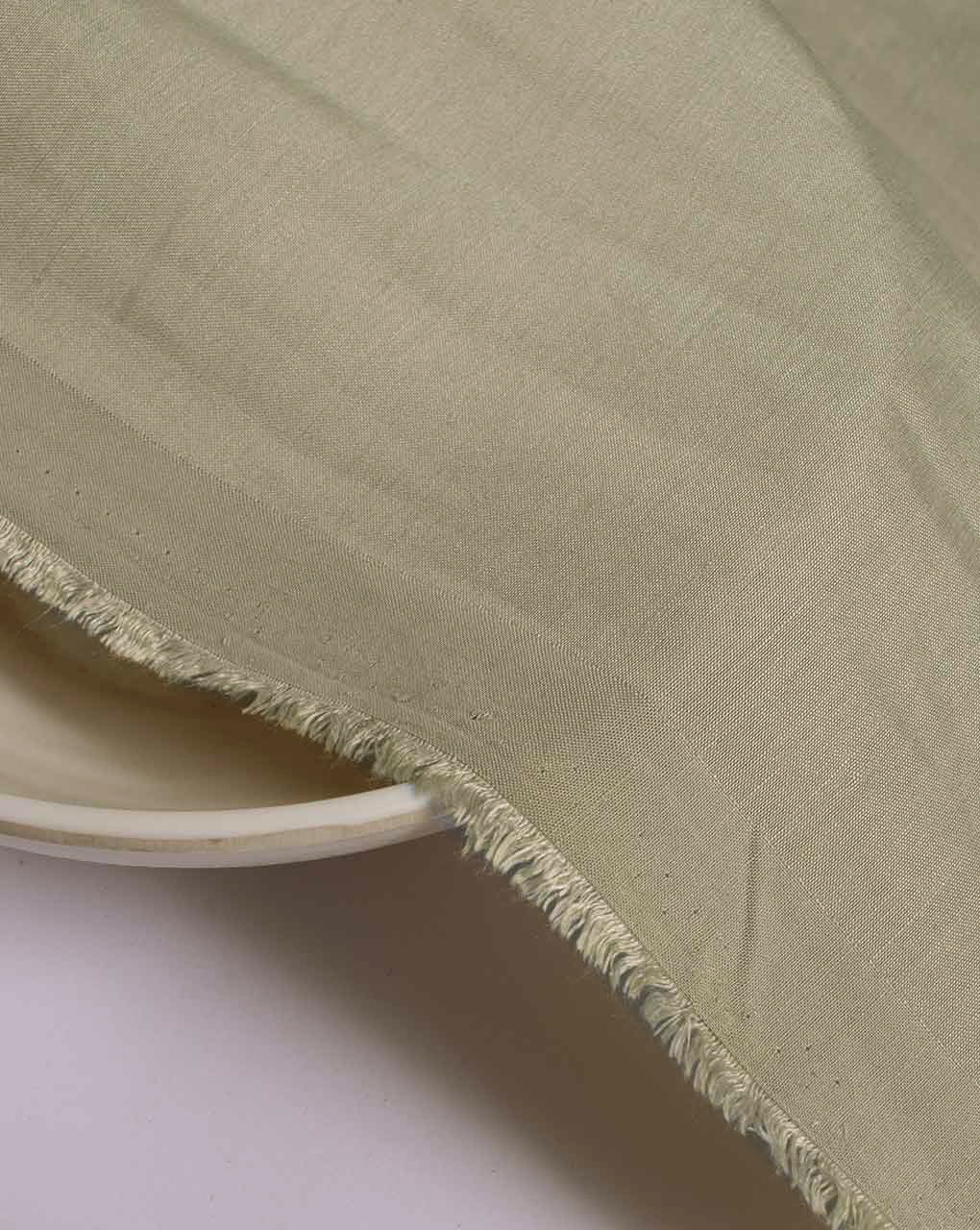 Green Heavy Poly Satin Fabric (Poly Linen Satin) 58" - 18 kg