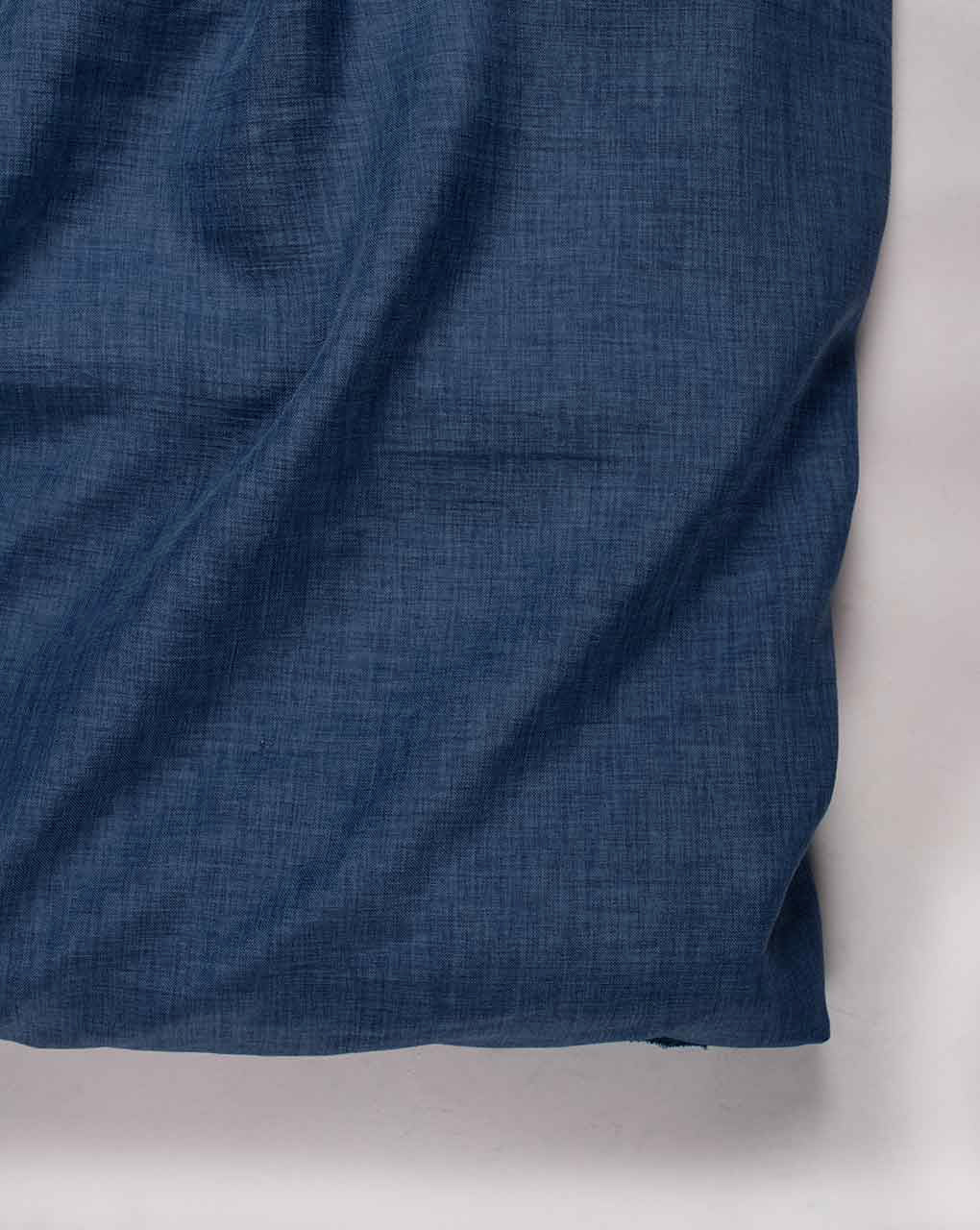 Blue Poly Single Sided Slub Fabric (Irish Linen) - 27 kg