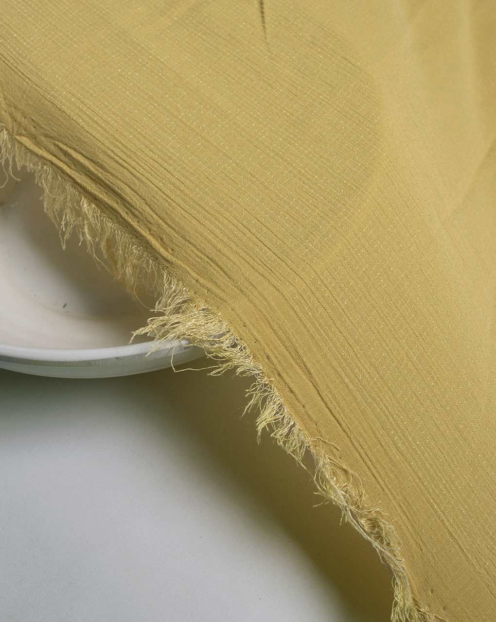 Yellow Poly Missing Dent Dobby Fabric 56" - 17.5 kg