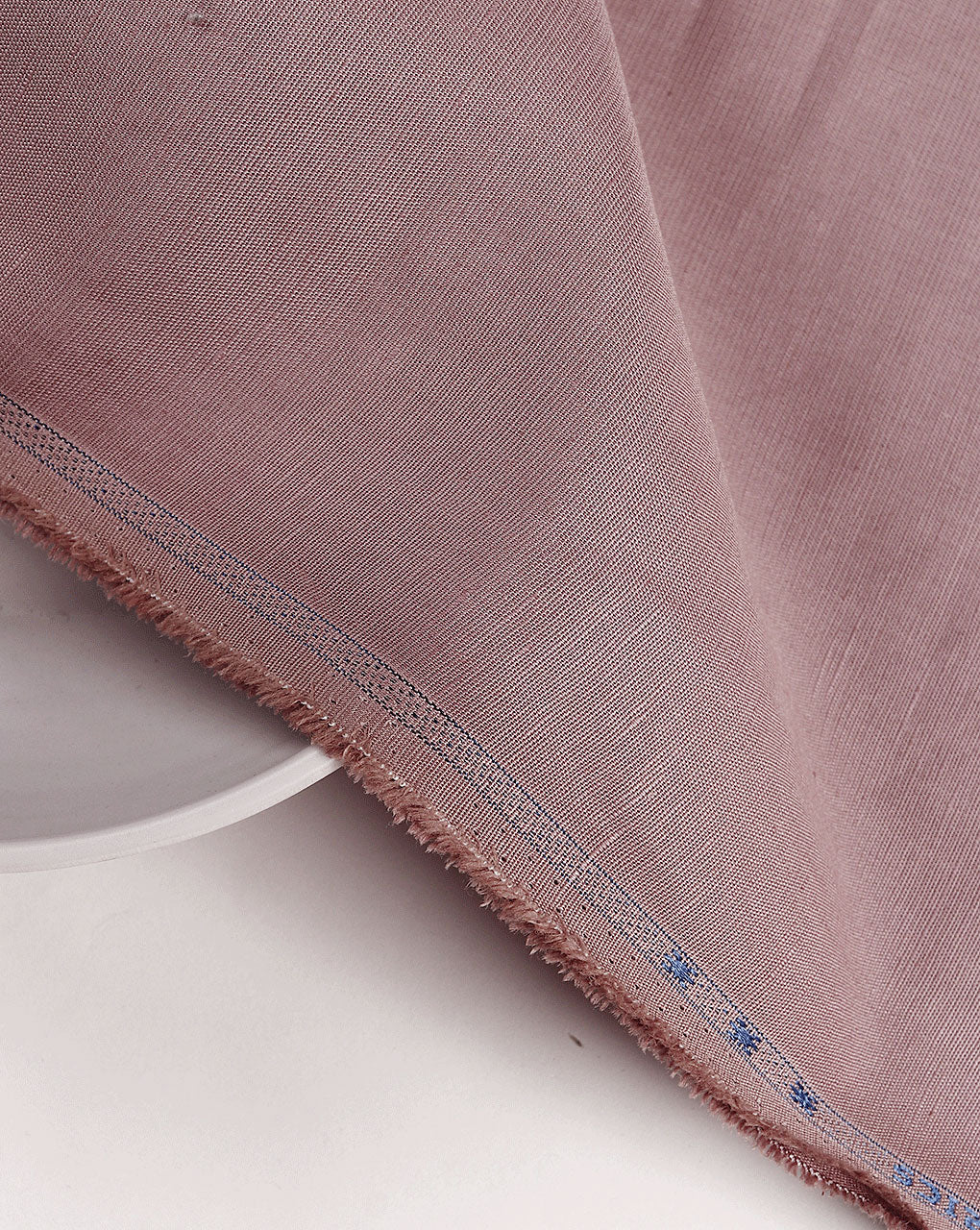 Mauve Dyed Cotton Linen Fabric 58"