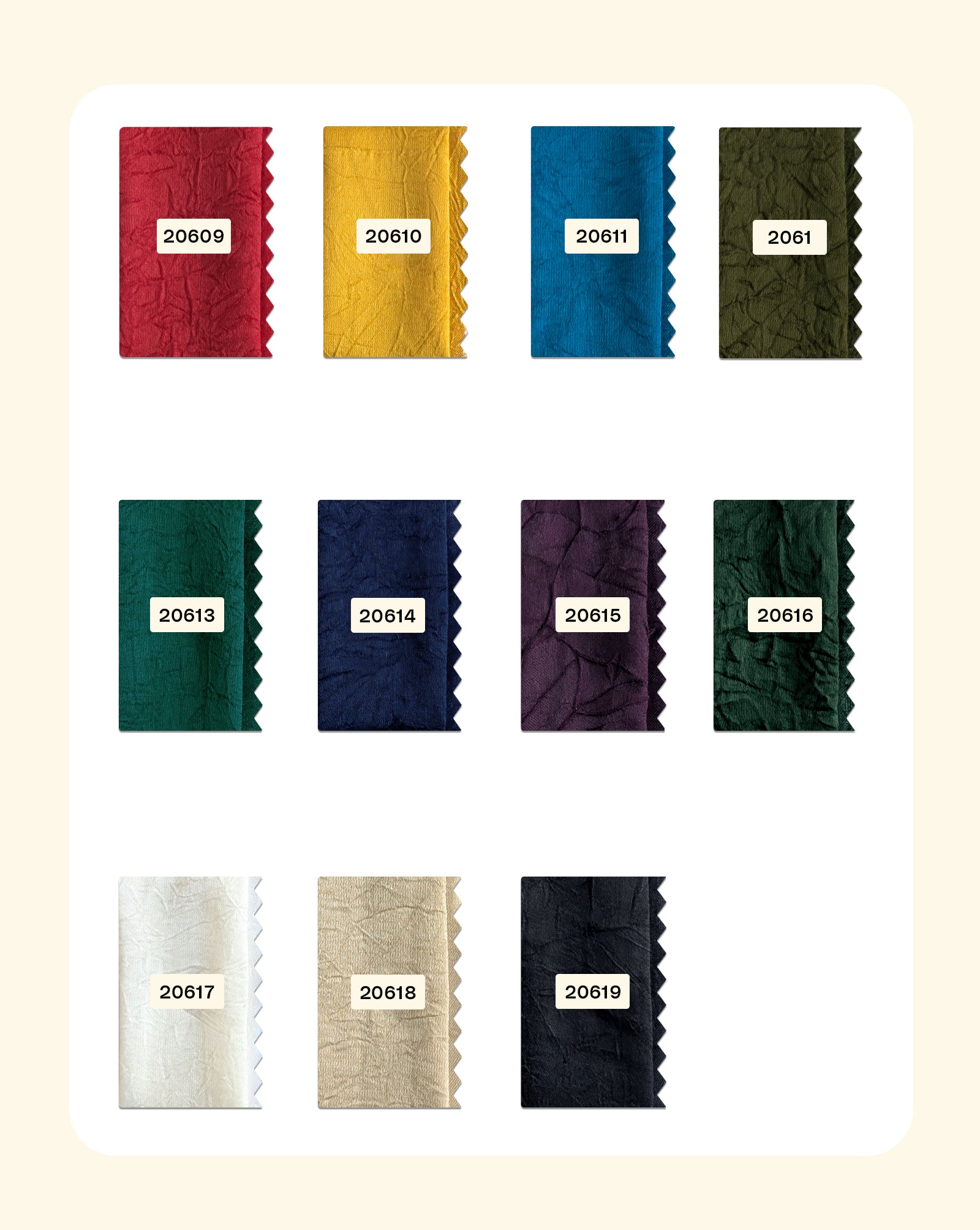Poly Crushed Fabric - 9.5 kg
