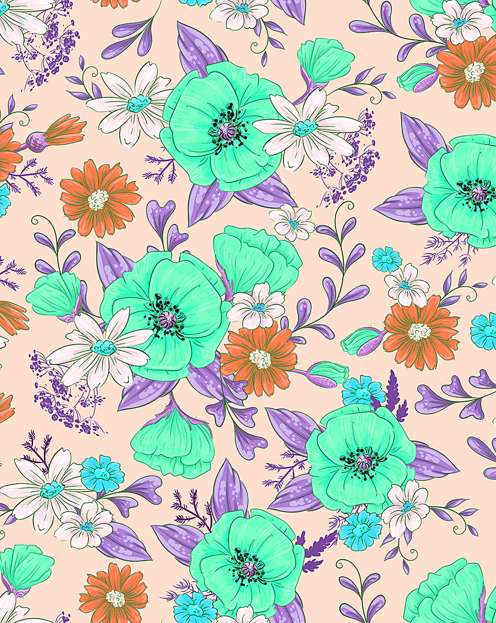 Floral Digital Print