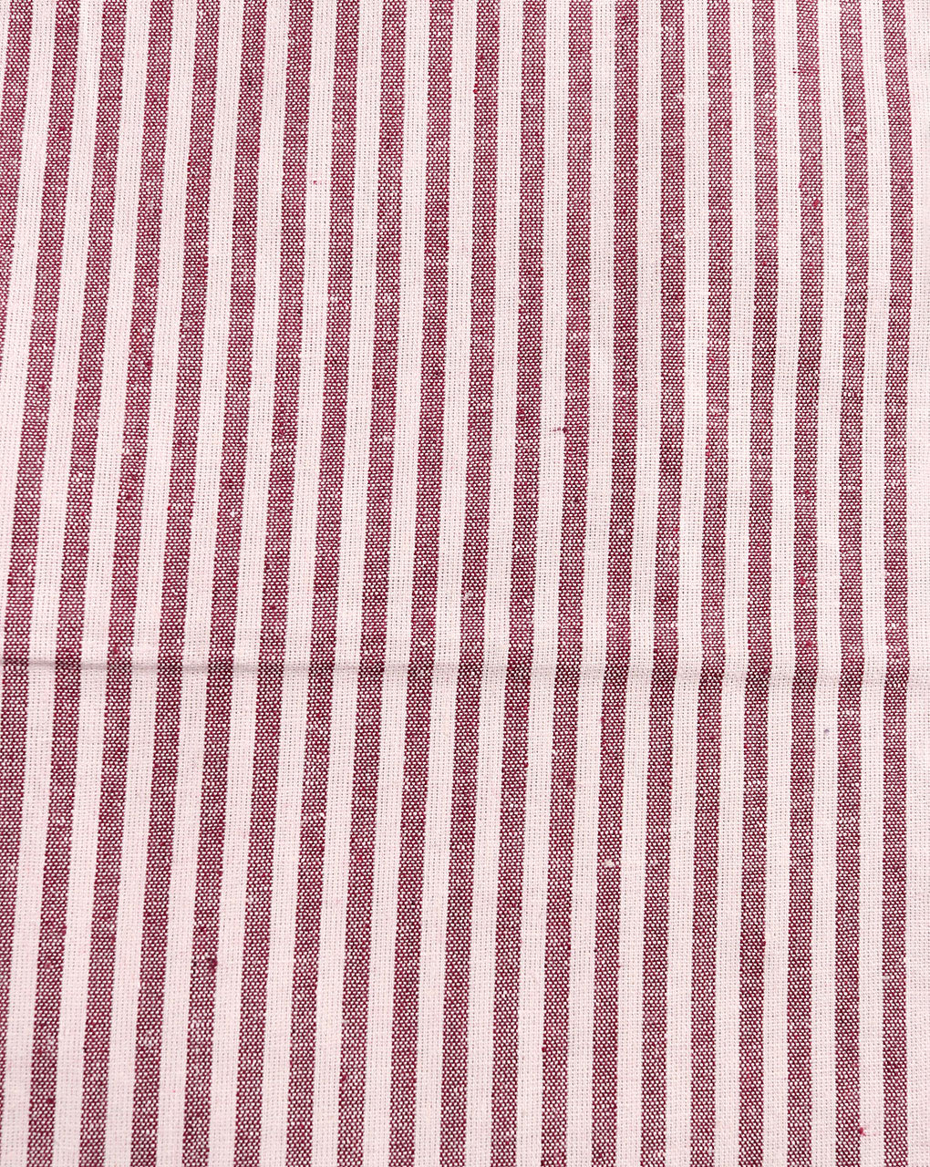 Maroon Stripes Cotton Fabric