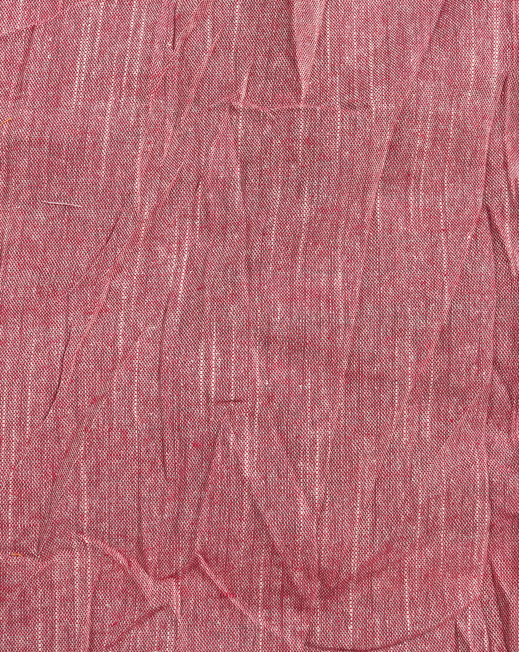 Red Chambray Slub Cotton Fabric