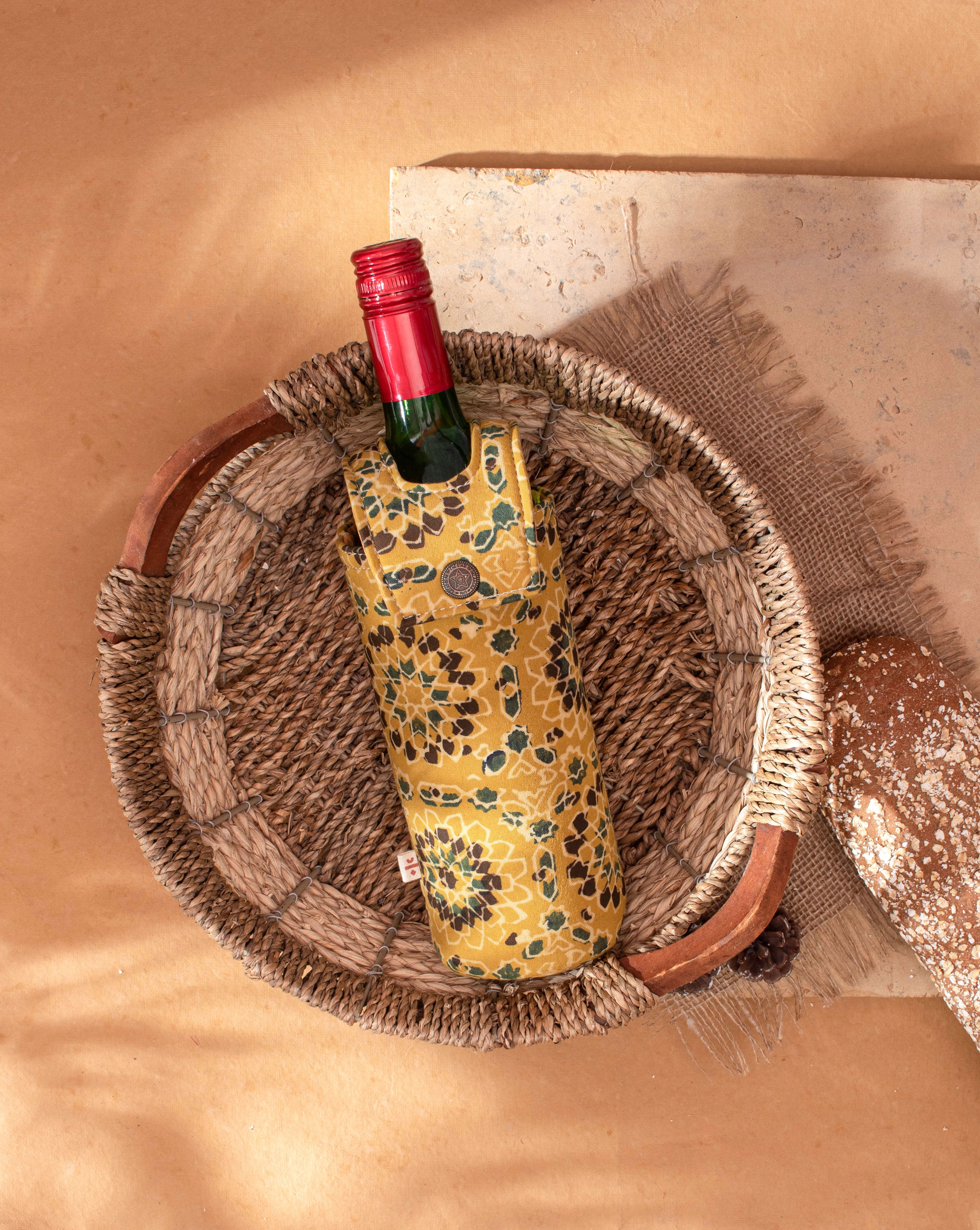 Handcrafted Wine Bottle Cover - Fabriclore.com