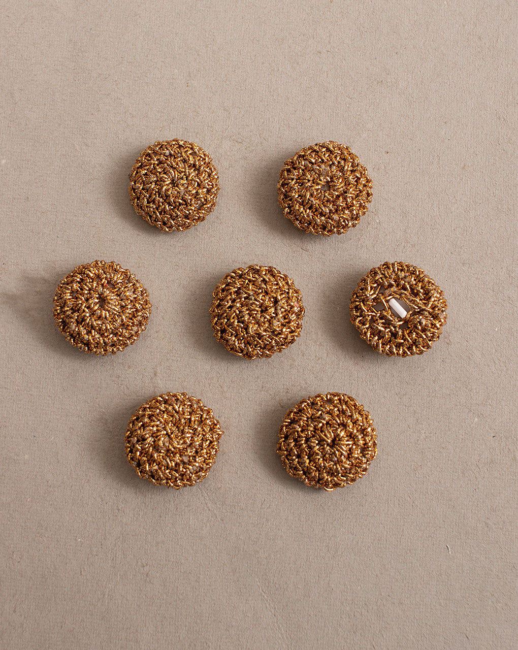 French Knot Hand Embroiderd Button ( Single Piece ) - Fabriclore.com