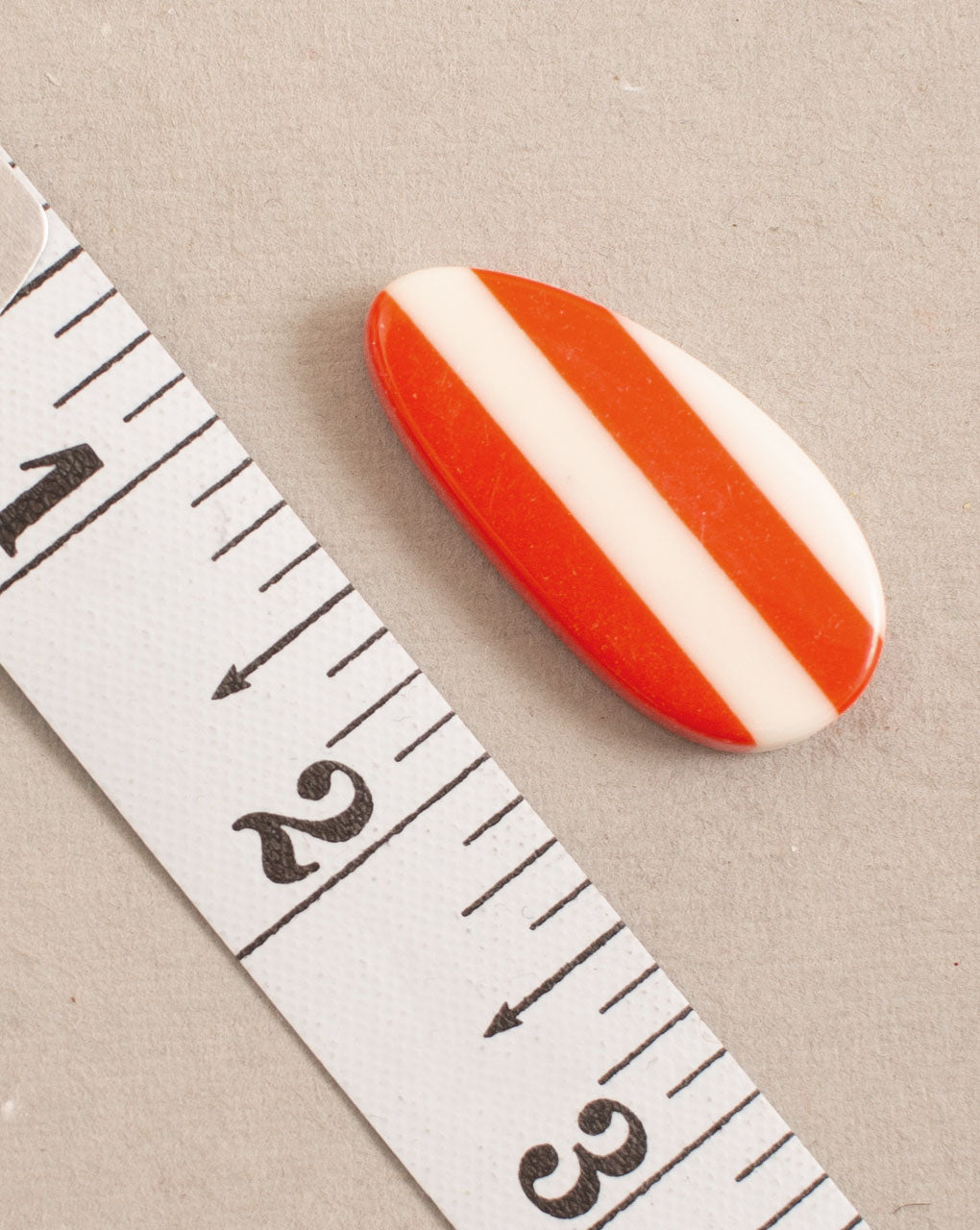 Orange Stripes Resin Button ( Single Piece ) - Fabriclore.com