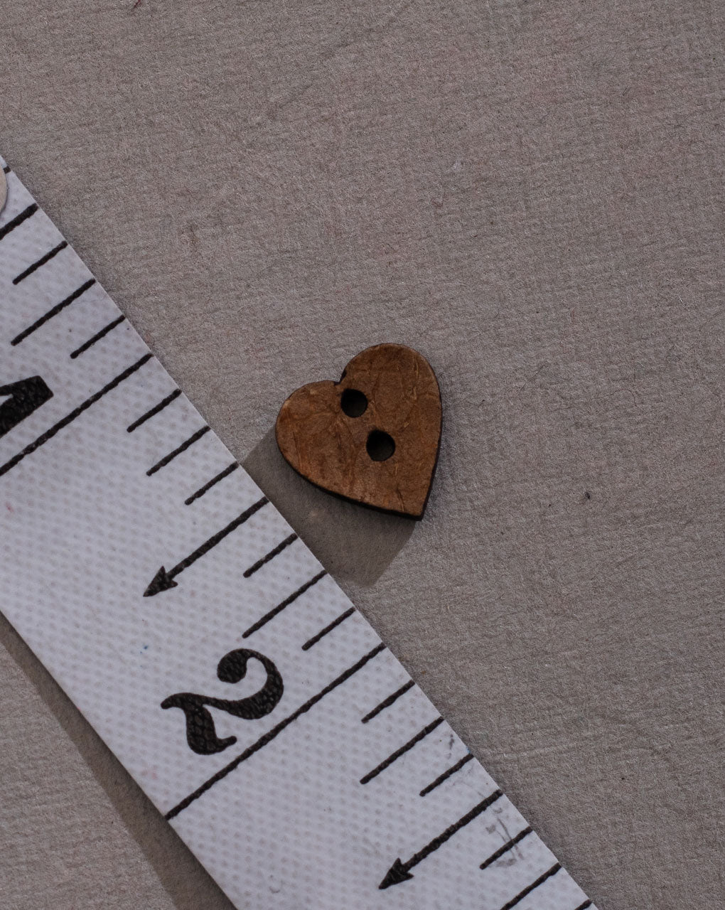 Heart Wood Button ( Set Of 6 )