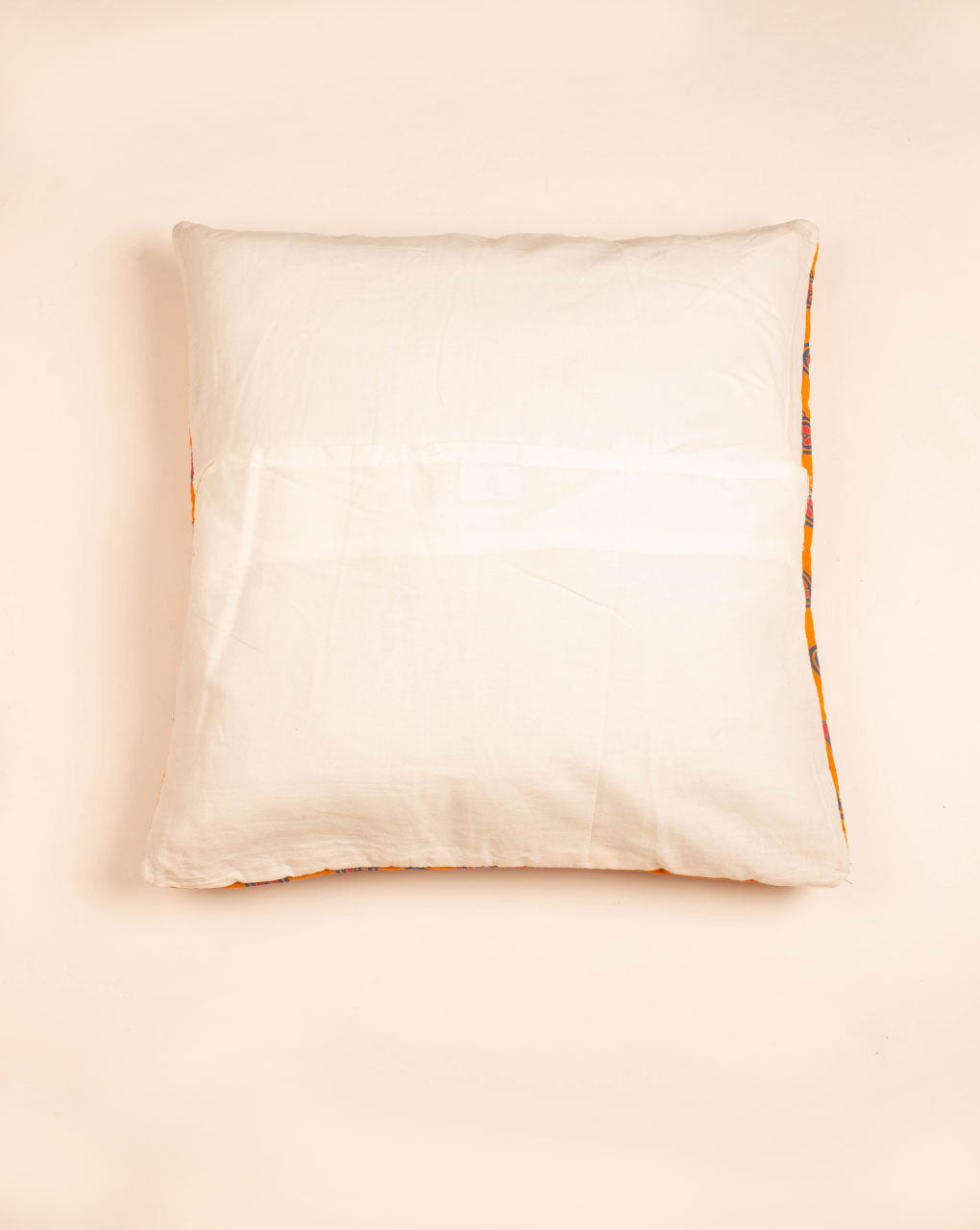 Hand Crafted Bhuj Cotton Cushion Cover ( 16X16 Inches ) - Fabriclore.com