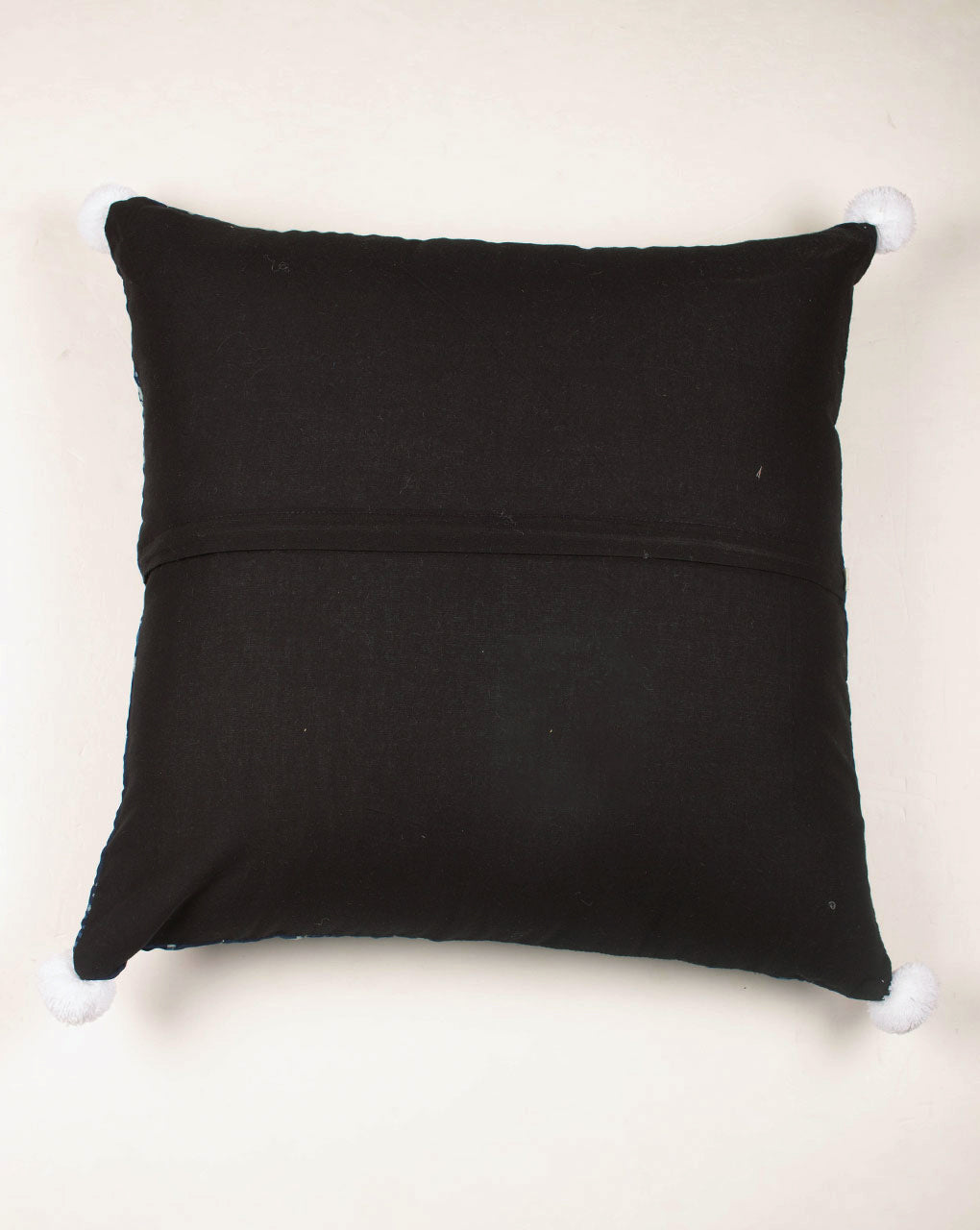 Hand Crafted Akola Rayon Modal Cushion Cover ( 20X20 Inches ) - Fabriclore.com