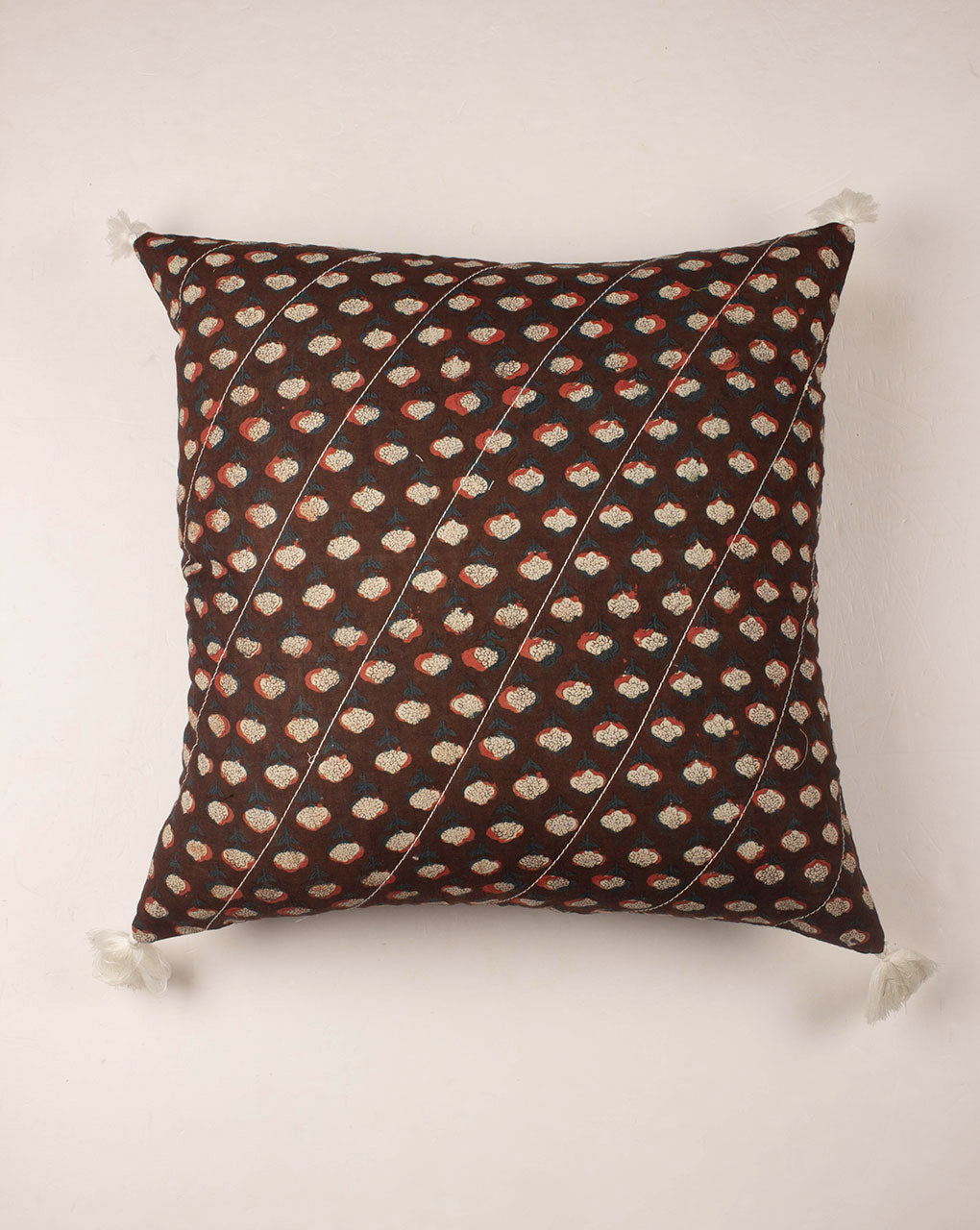 Hand Crafted DabuCotton Cushion Cover ( 18X18 Inches ) - Fabriclore.com