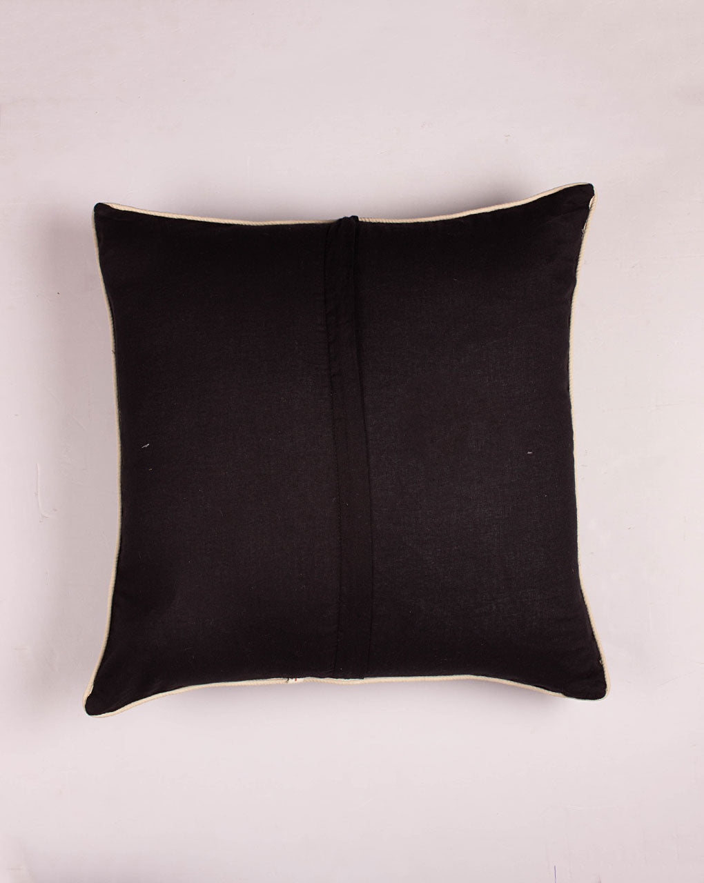 Hand Crafted Brushed Cotton Cushion Cover ( 18X18 Inches ) - Fabriclore.com
