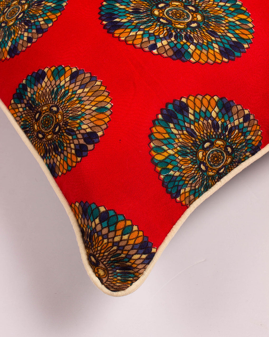 Hand Crafted Rayon Cushion Cover ( 20X20 Inches ) - Fabriclore.com