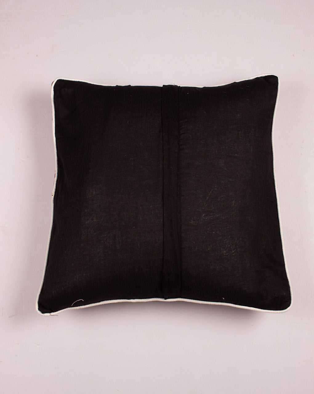 Hand Crafted Pin Tucks Cotton Cushion Cover ( 16X16 Inches ) - Fabriclore.com