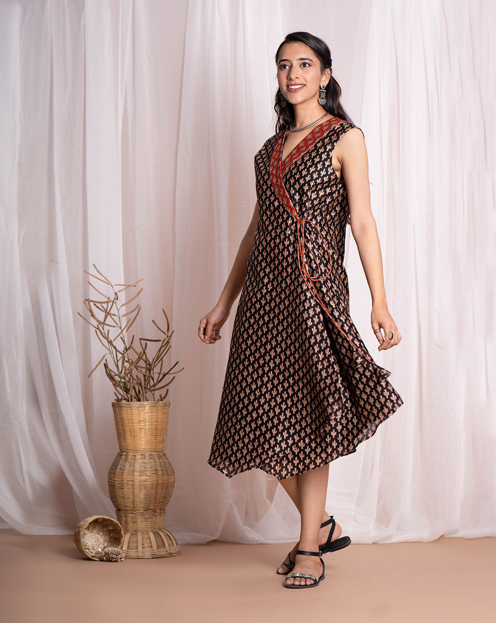 Swetchha Wraparound Dress - Fabriclore.com