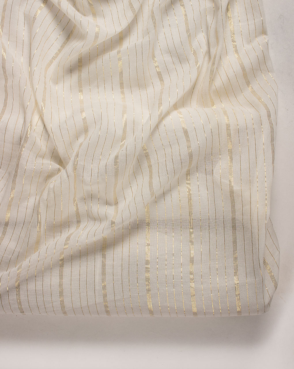 ( Pre Cut 80 CM ) Lurex Voile Cotton Fabric