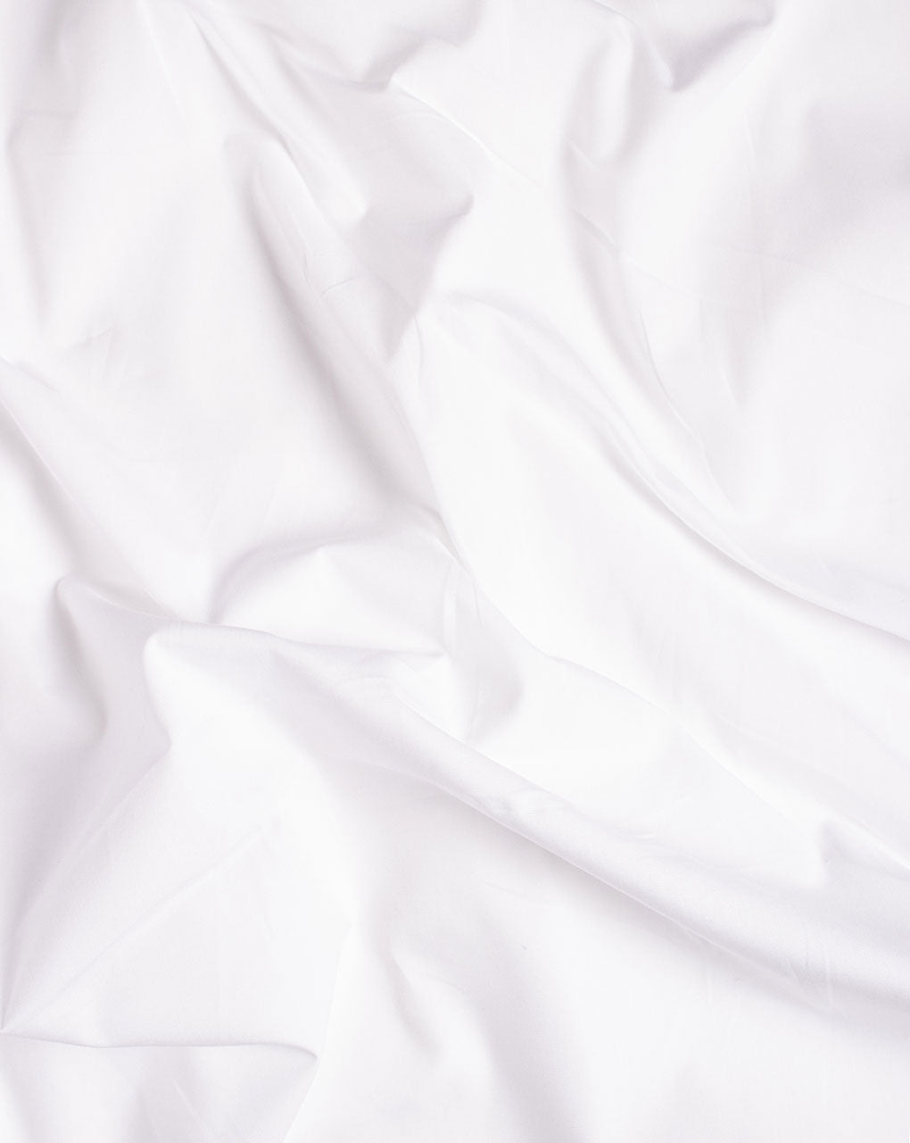 White 40s (132 x 72) Cotton Poplin Fabric ( Width 56" )
