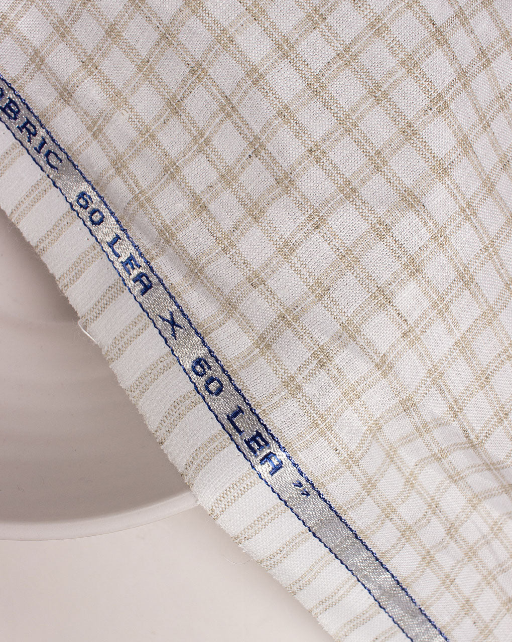 Checks Woven Hemp Fabric ( Width 58 Inch ) - Fabriclore.com