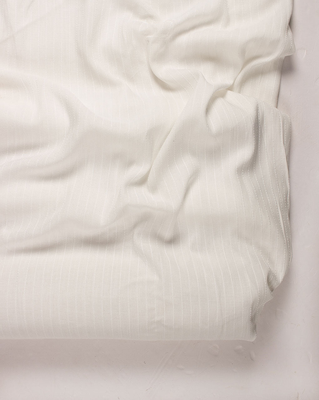 White Plain Dyeable Kantha Rayon Fabric