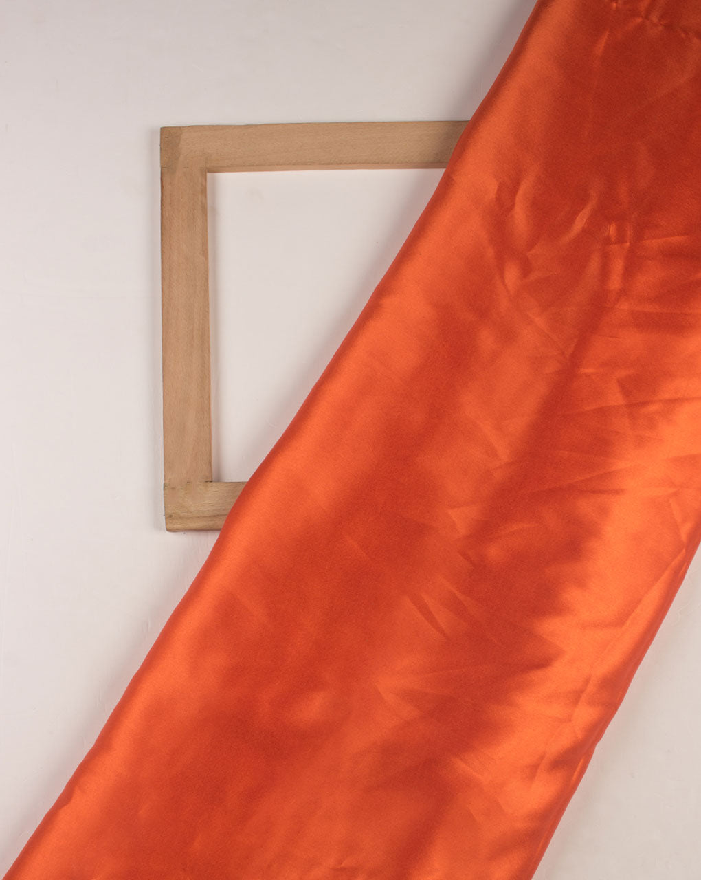 Orange Plain Satin Fabric - Fabriclore.com