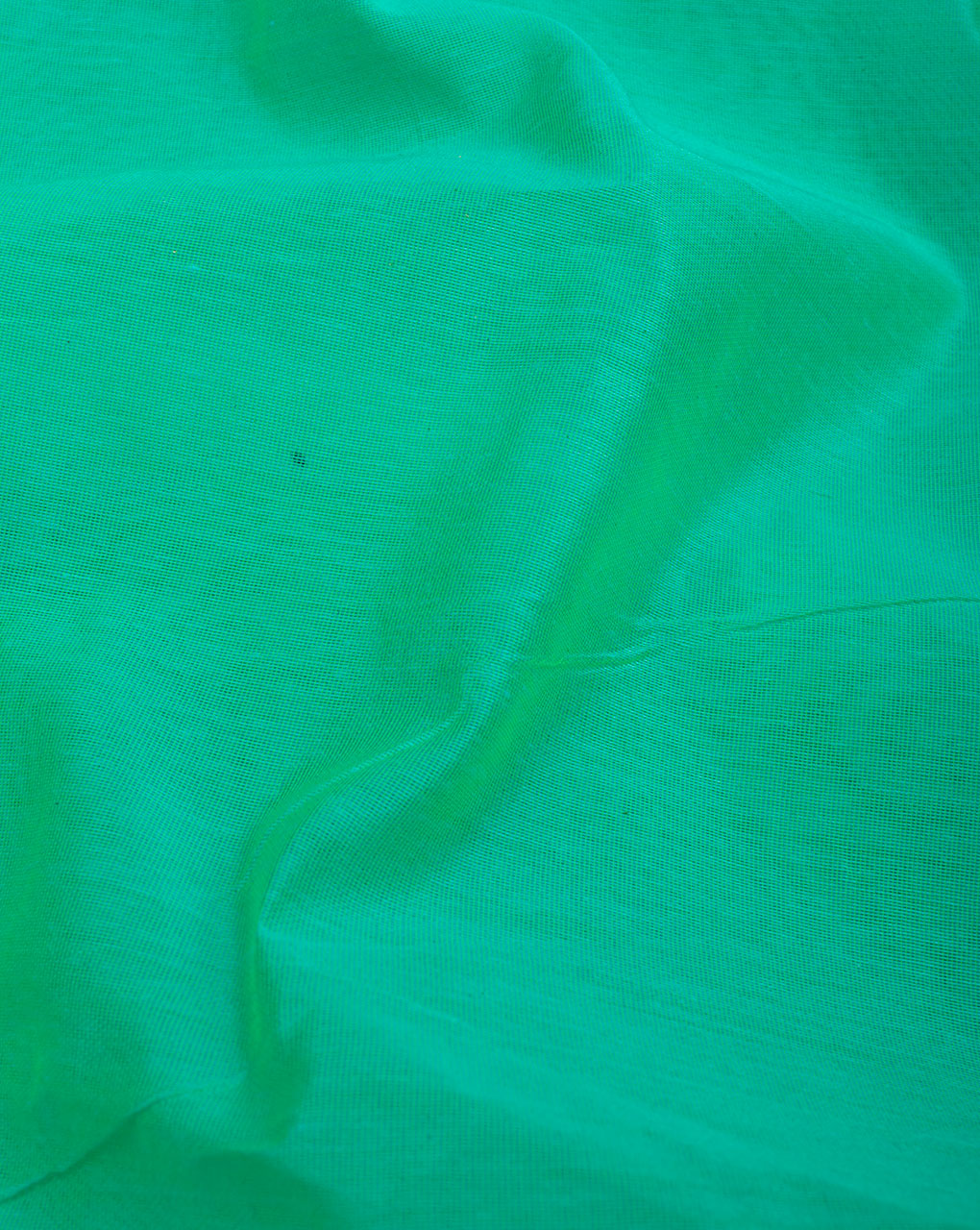 Sea Green Plain Chanderi Fabric - Fabriclore.com