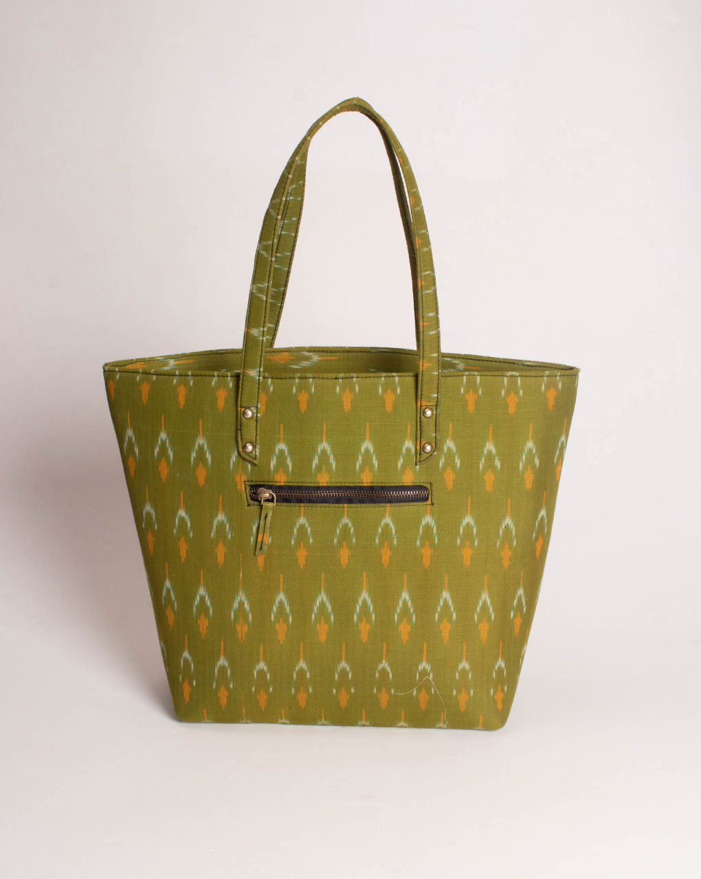 Upcycled Geometric Ikat Bags ( Set Of 4 ) - Fabriclore.com