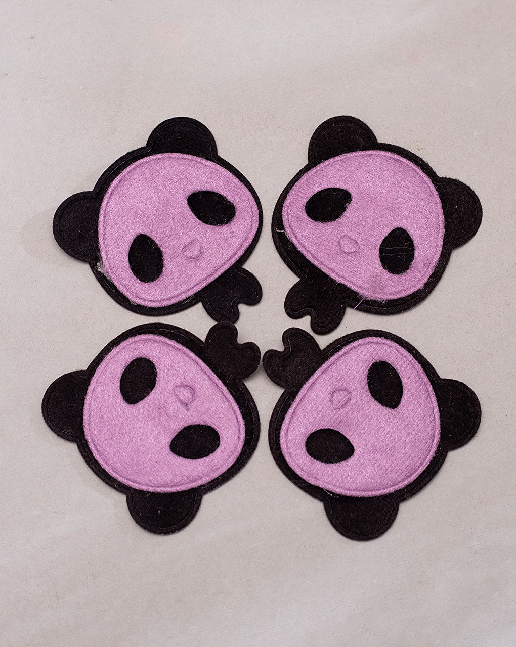 Panda Felt Handmade Patch ( 1Pc. ) - Fabriclore.com
