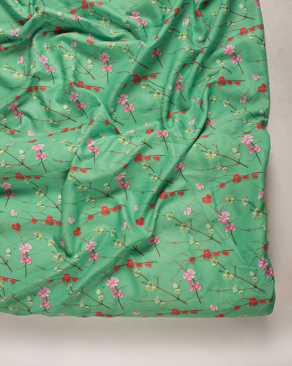 ( Pre Cut 2 MTR ) Digital Print 140 Gram Poly Armani BSY Twill Fabric